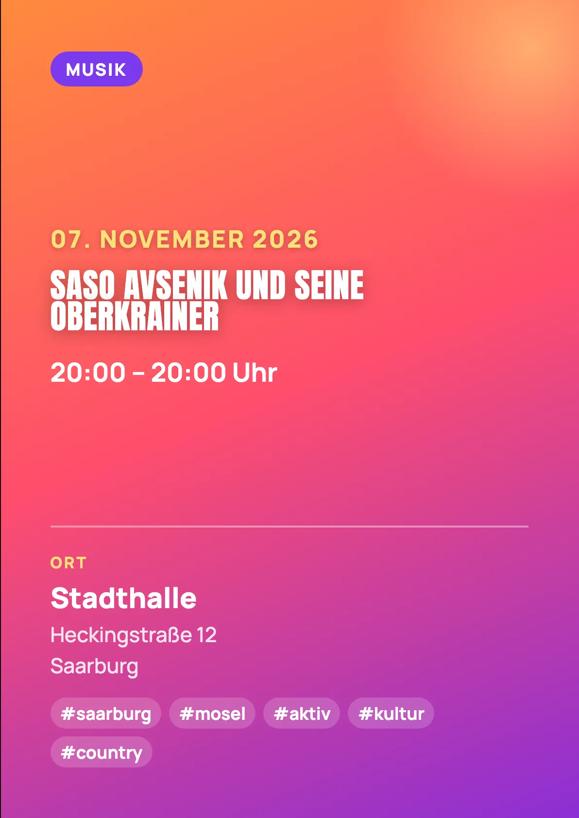 Veranstaltungsflyer