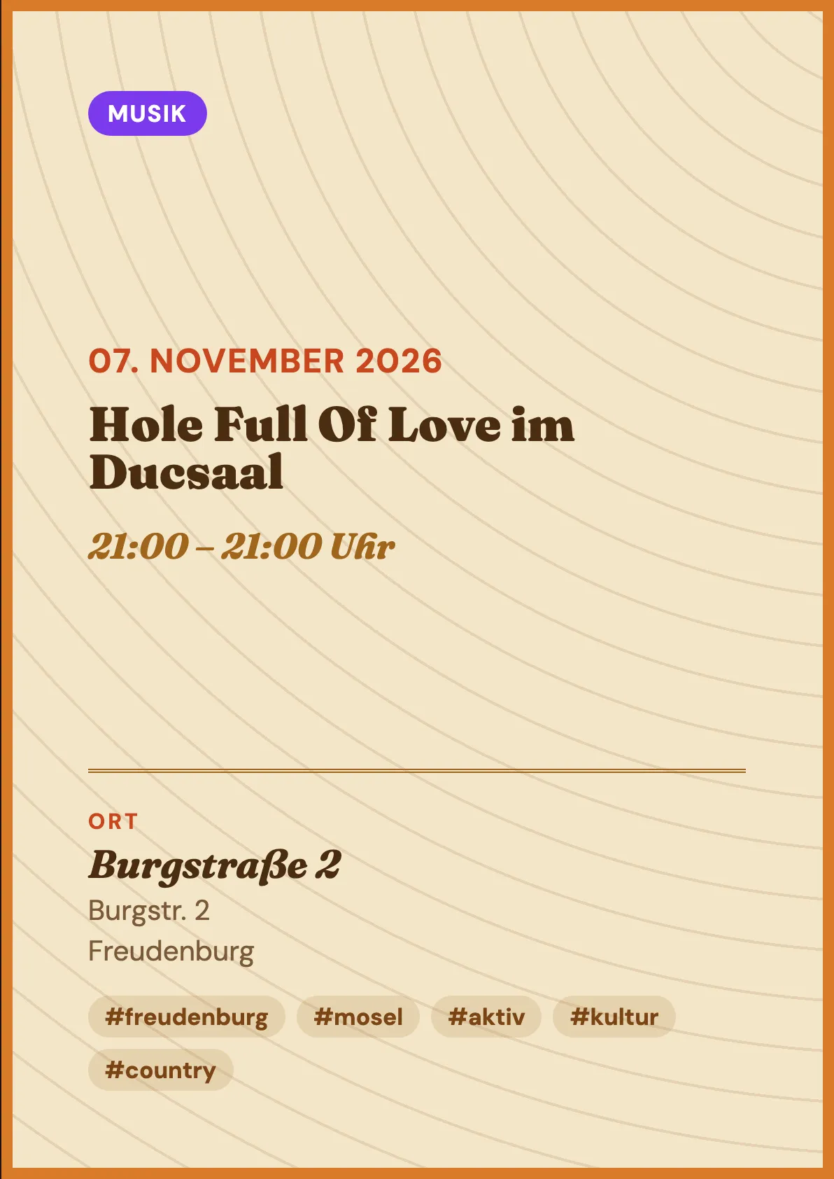 Veranstaltungsflyer