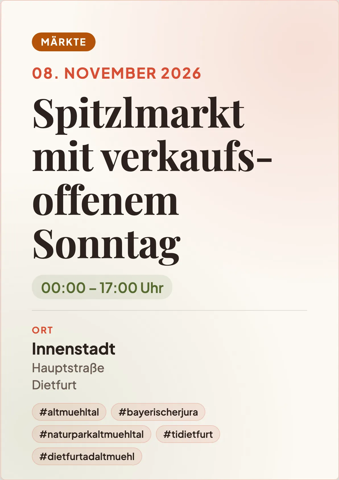Veranstaltungsflyer