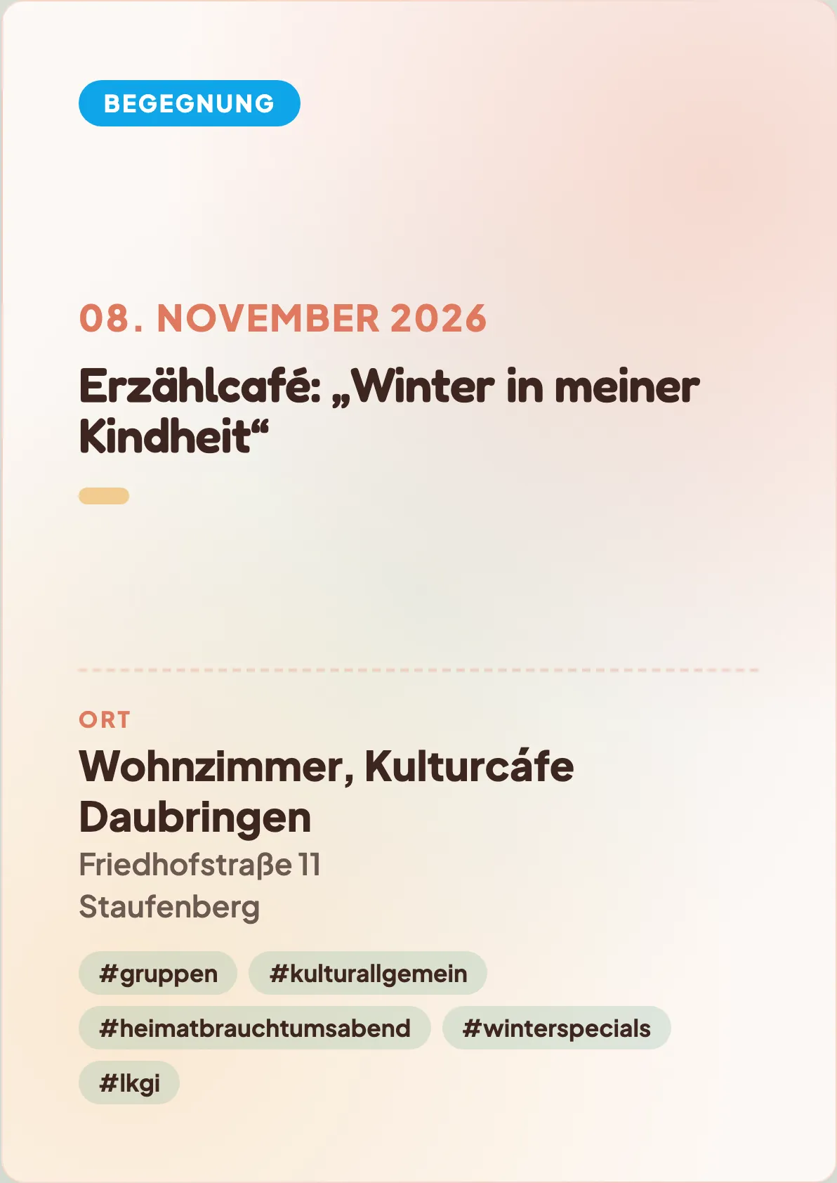 Veranstaltungsflyer