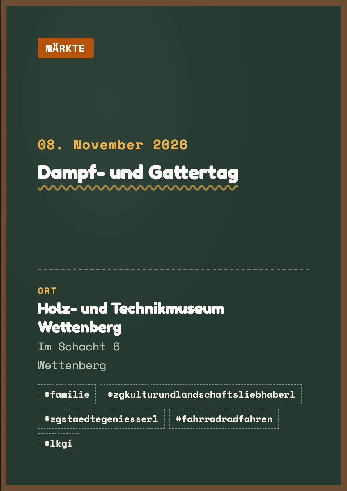 Veranstaltungsflyer