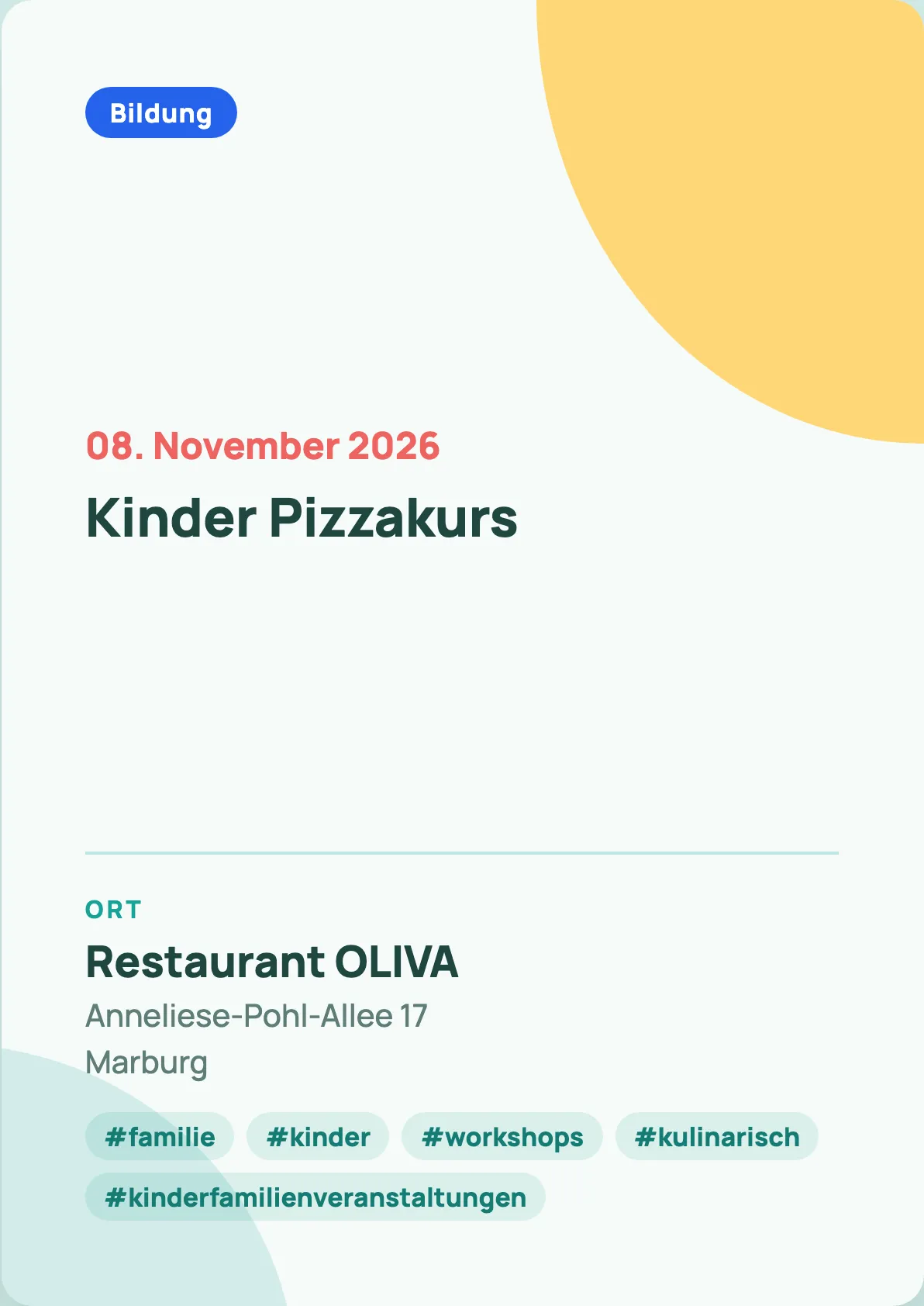 Veranstaltungsflyer