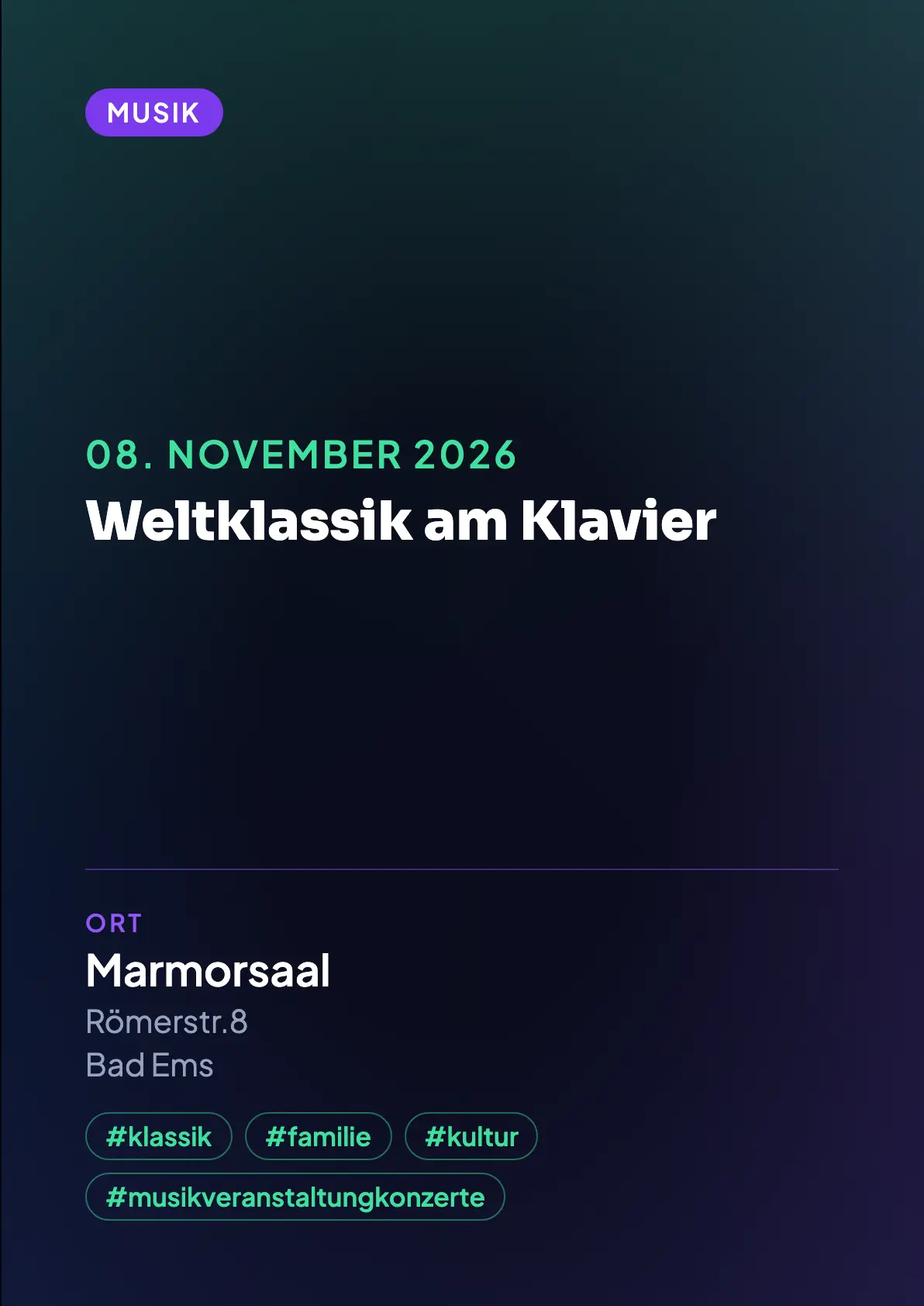 Veranstaltungsflyer