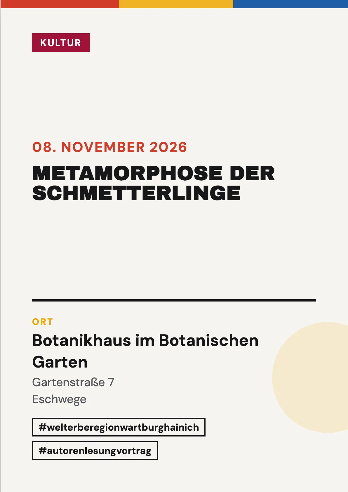 Veranstaltungsflyer