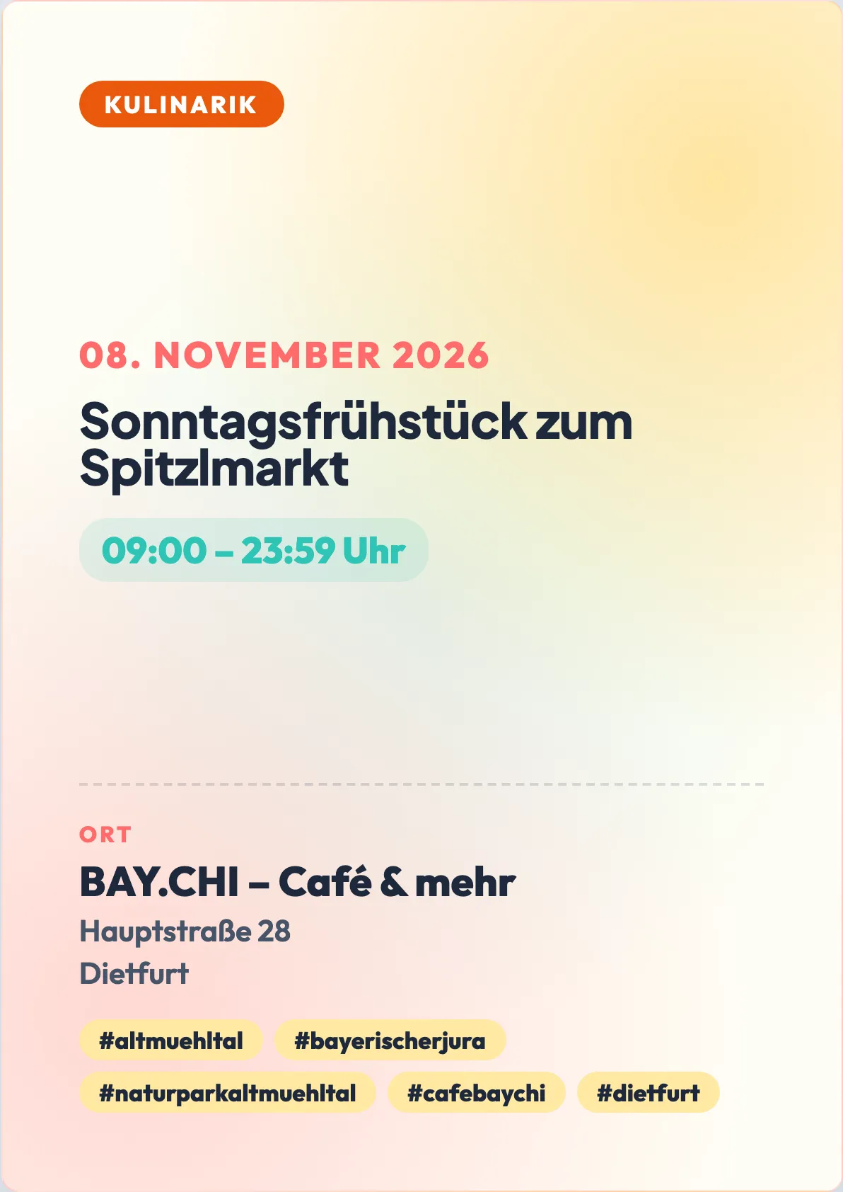 Veranstaltungsflyer