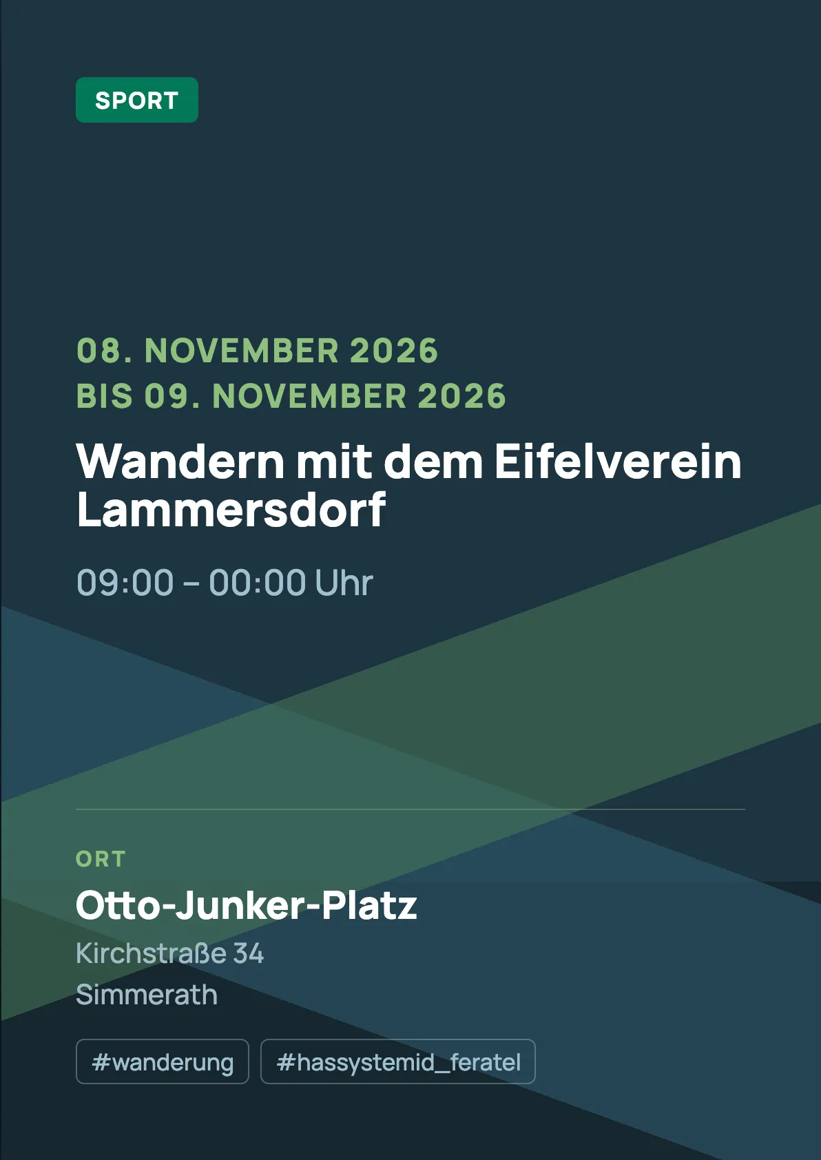 Veranstaltungsflyer