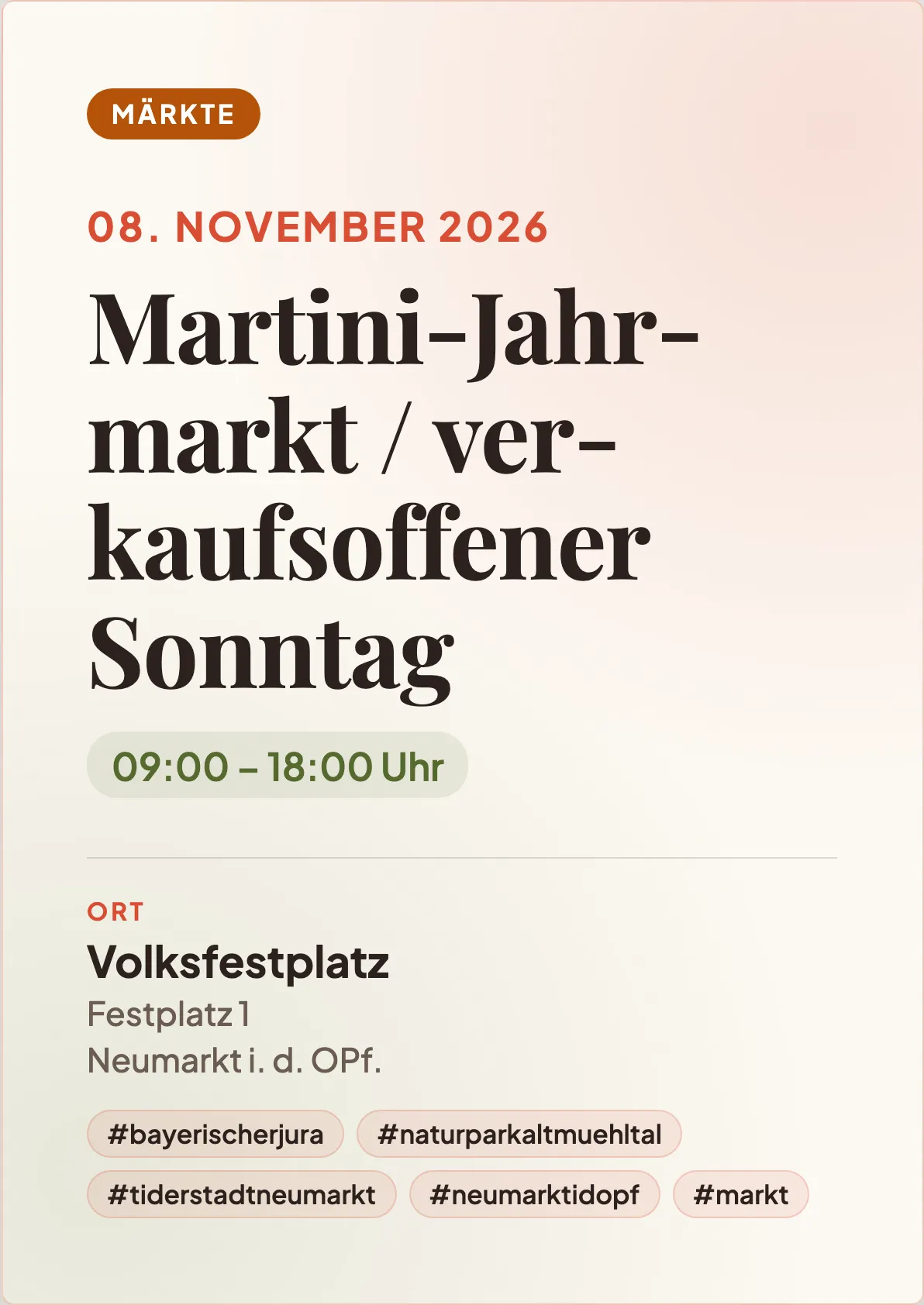 Veranstaltungsflyer
