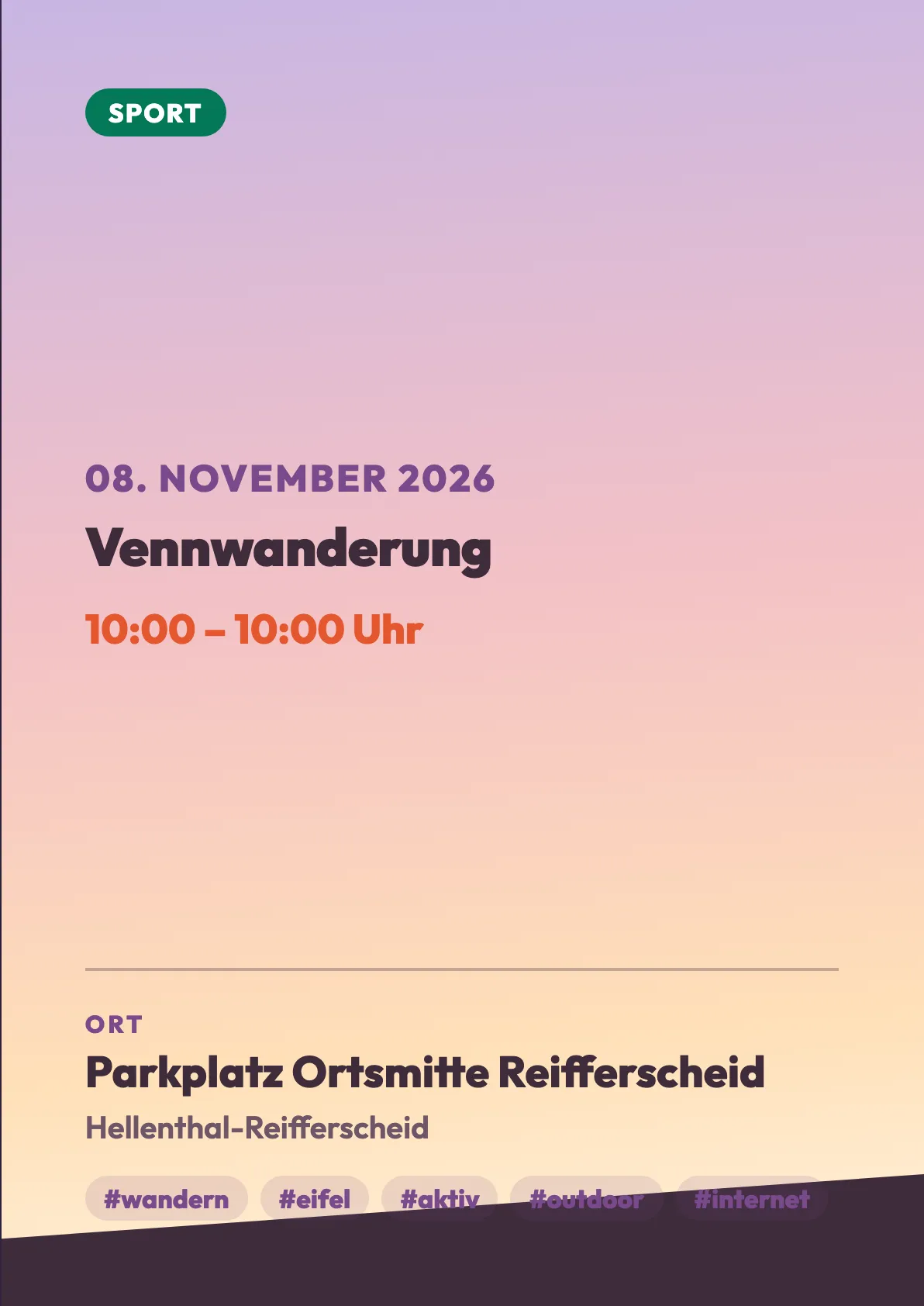 Veranstaltungsflyer
