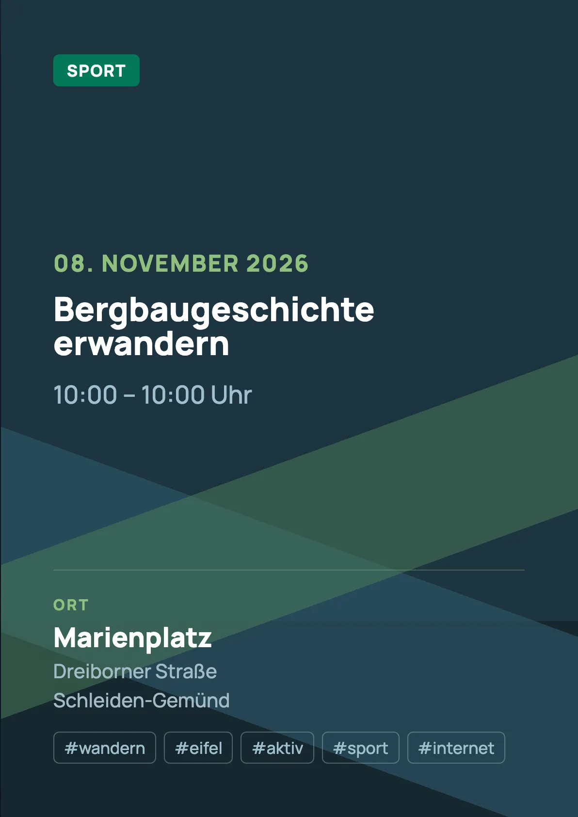 Veranstaltungsflyer