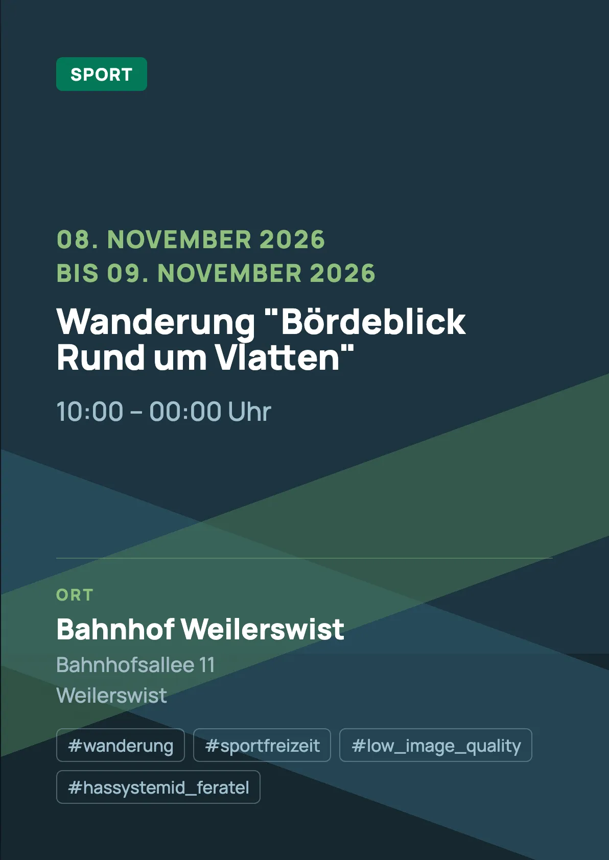 Veranstaltungsflyer
