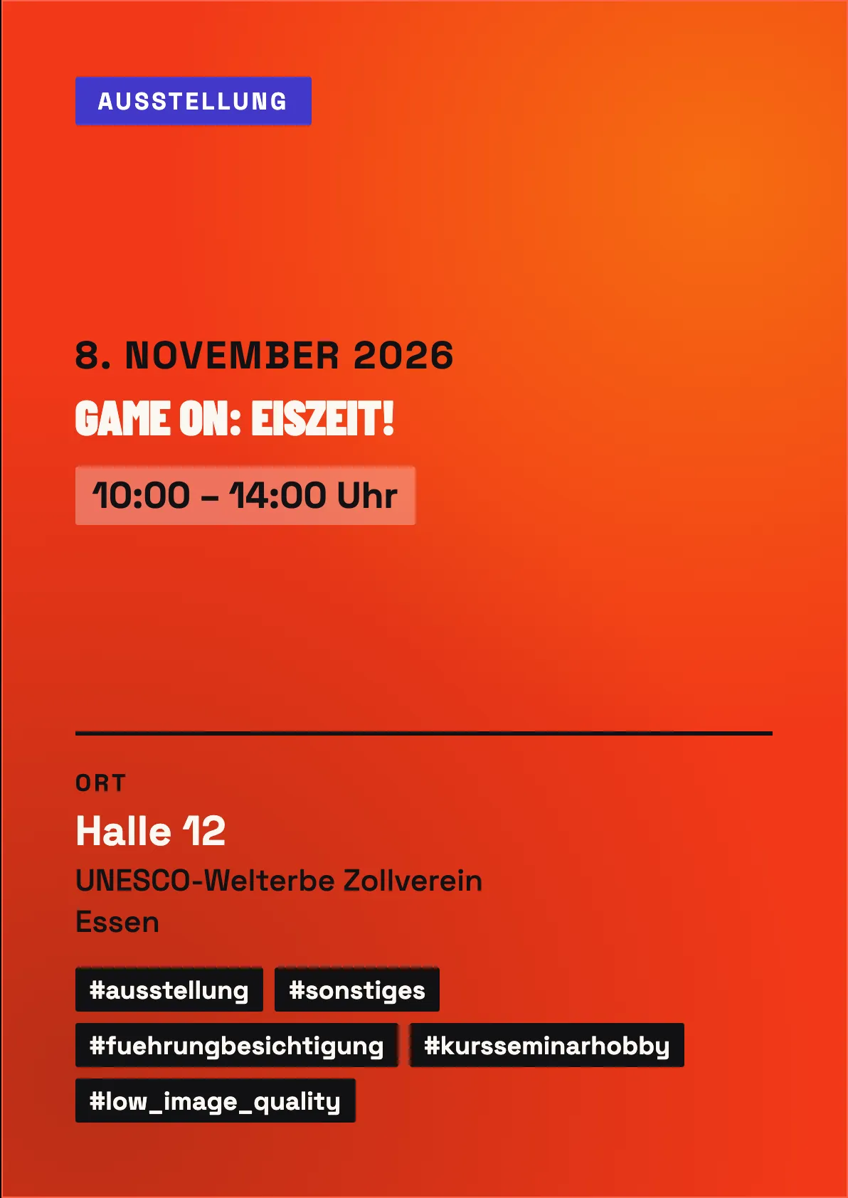 Veranstaltungsflyer