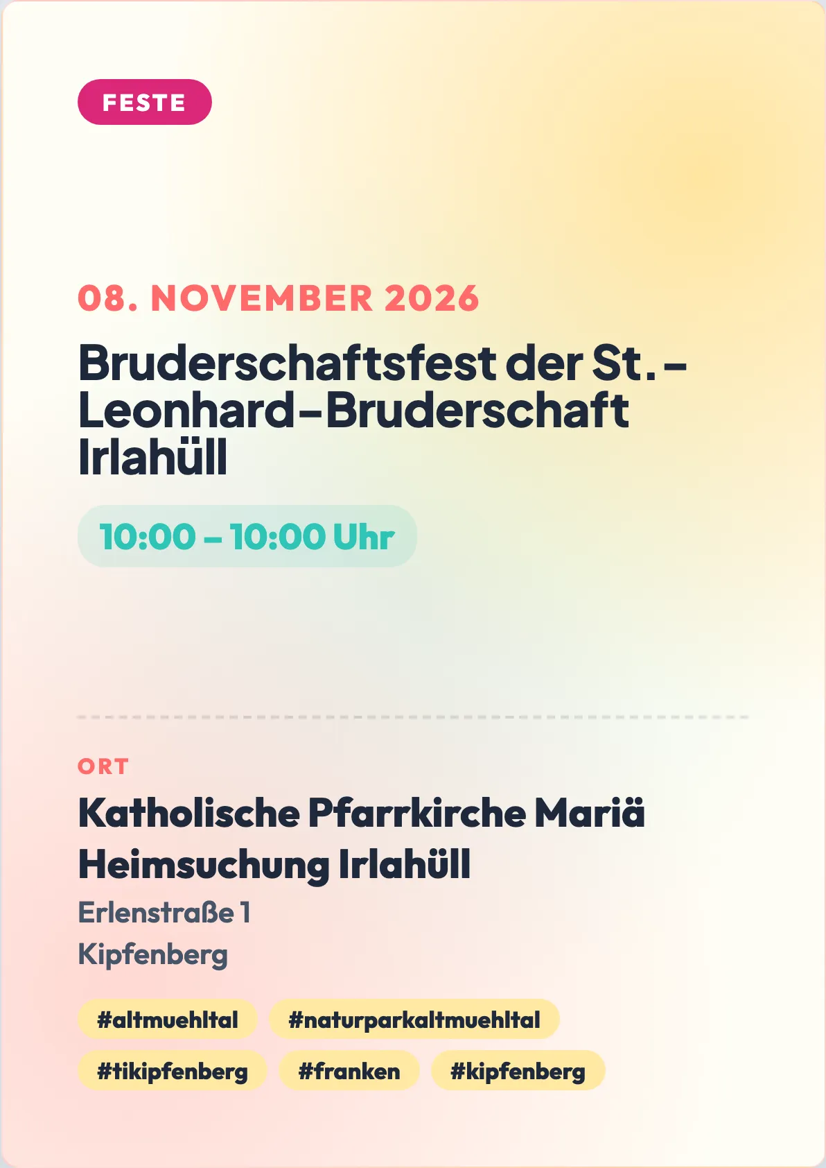 Veranstaltungsflyer