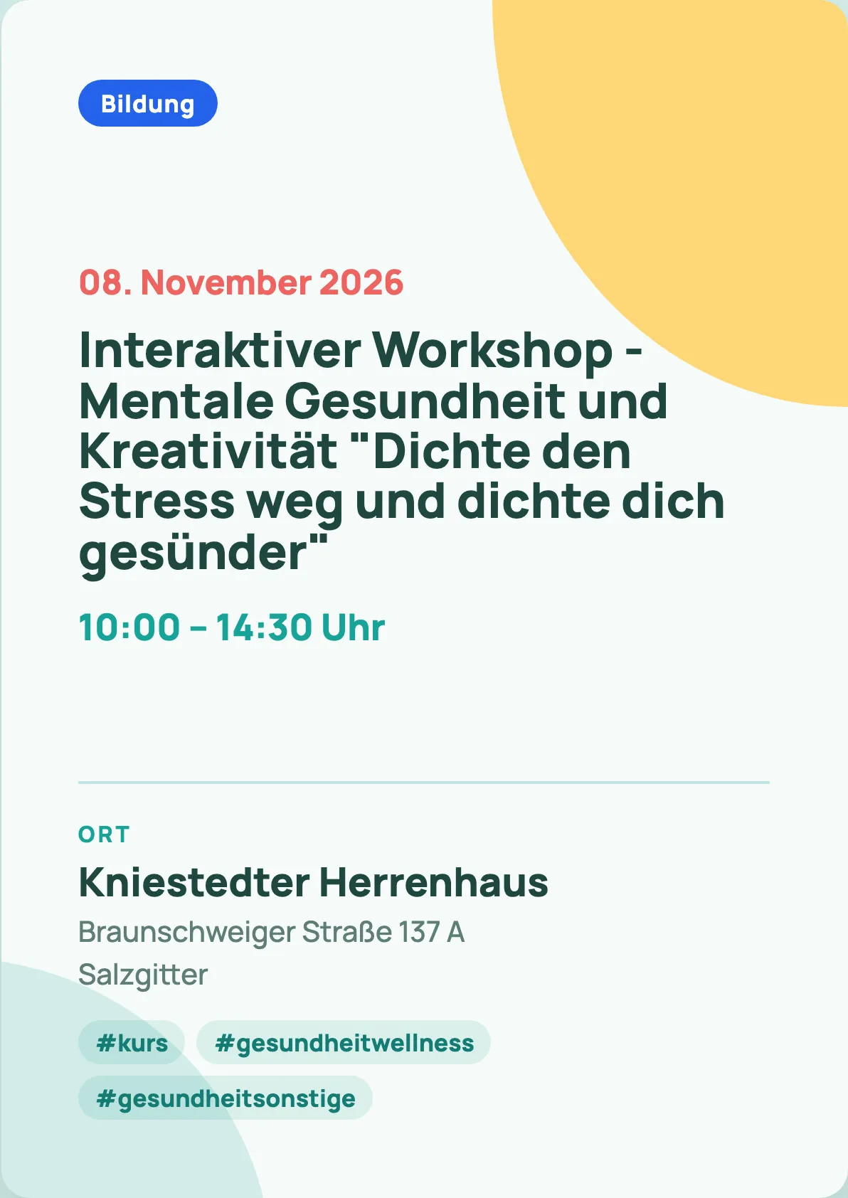 Veranstaltungsflyer