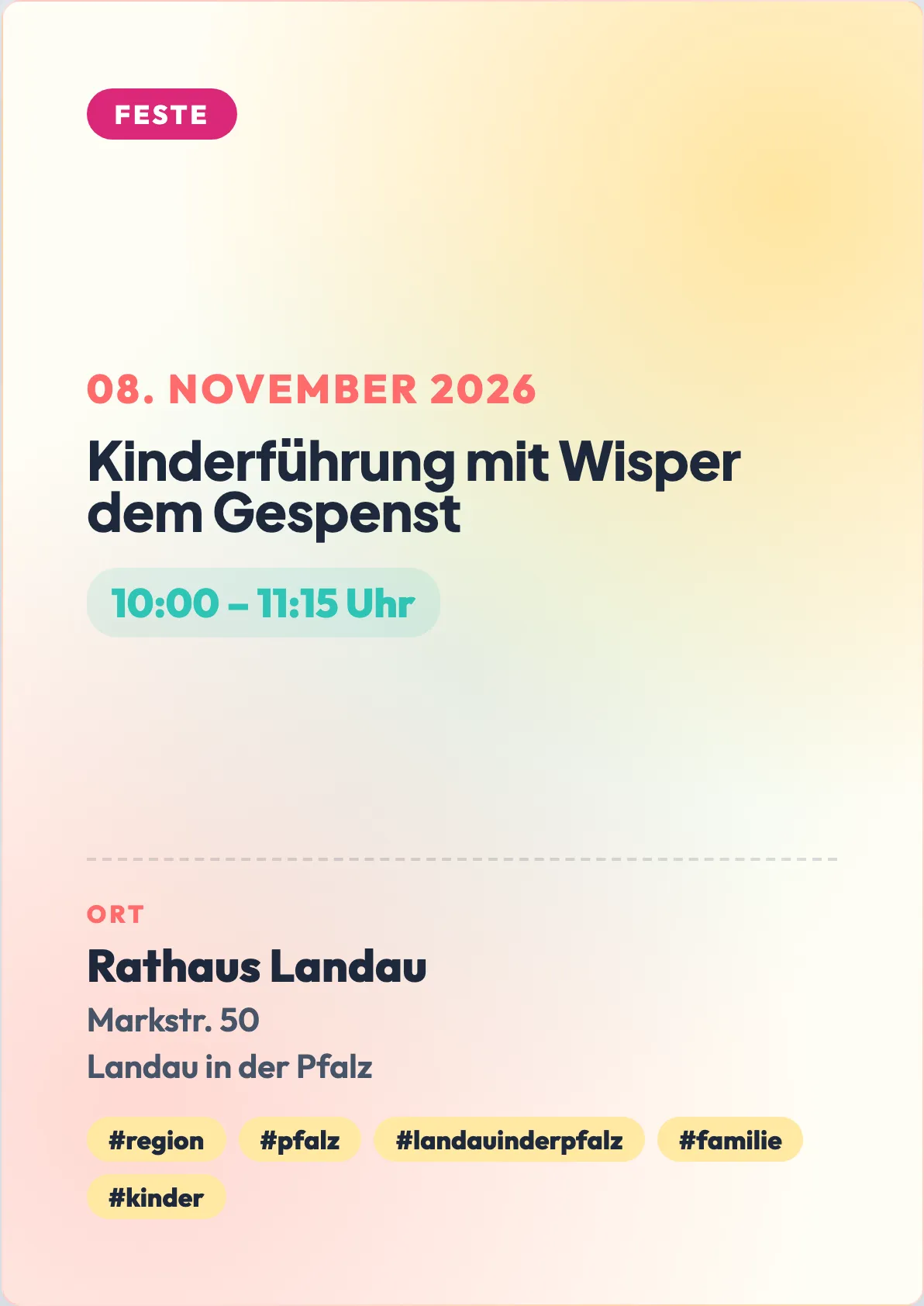 Veranstaltungsflyer