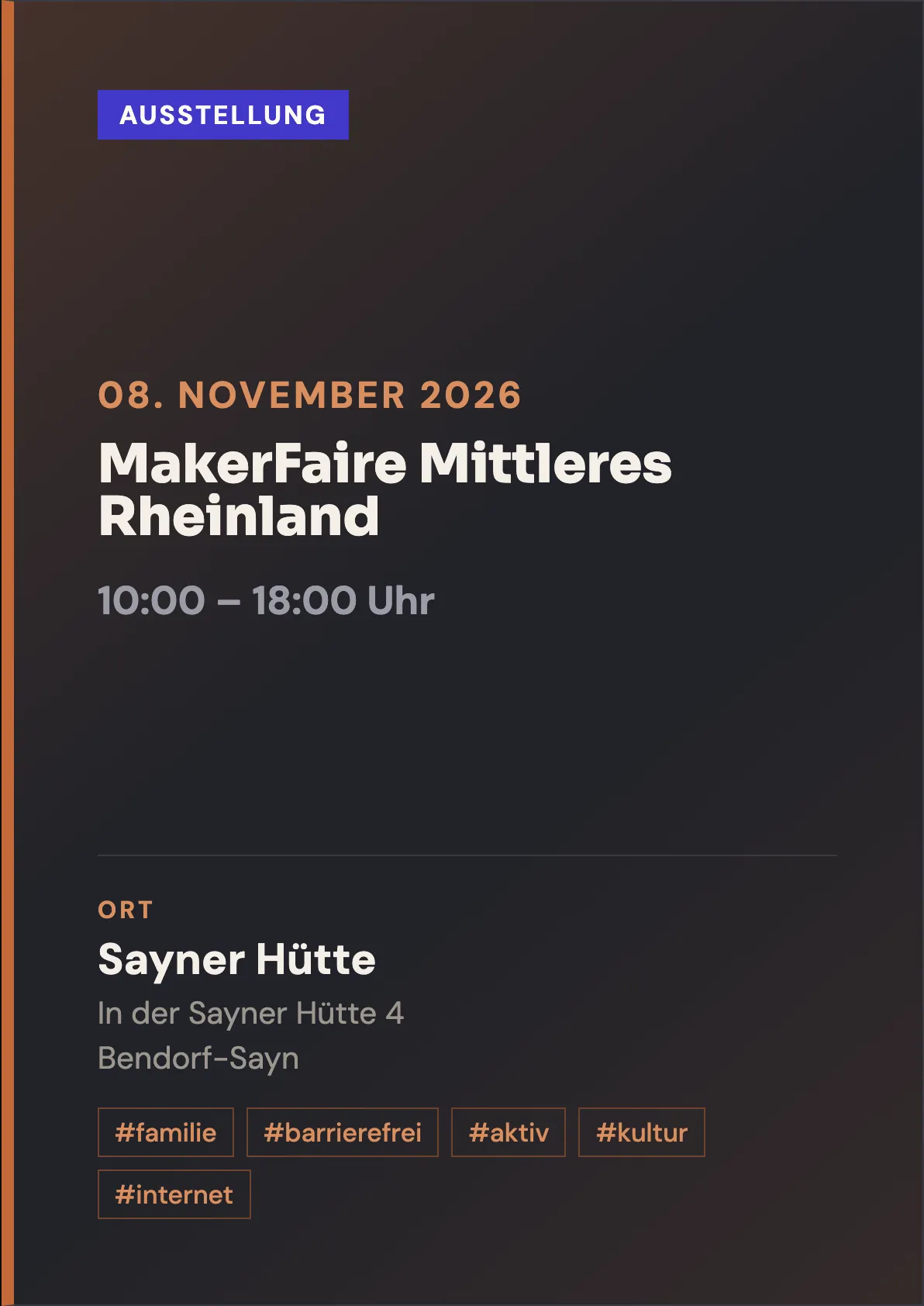 Veranstaltungsflyer