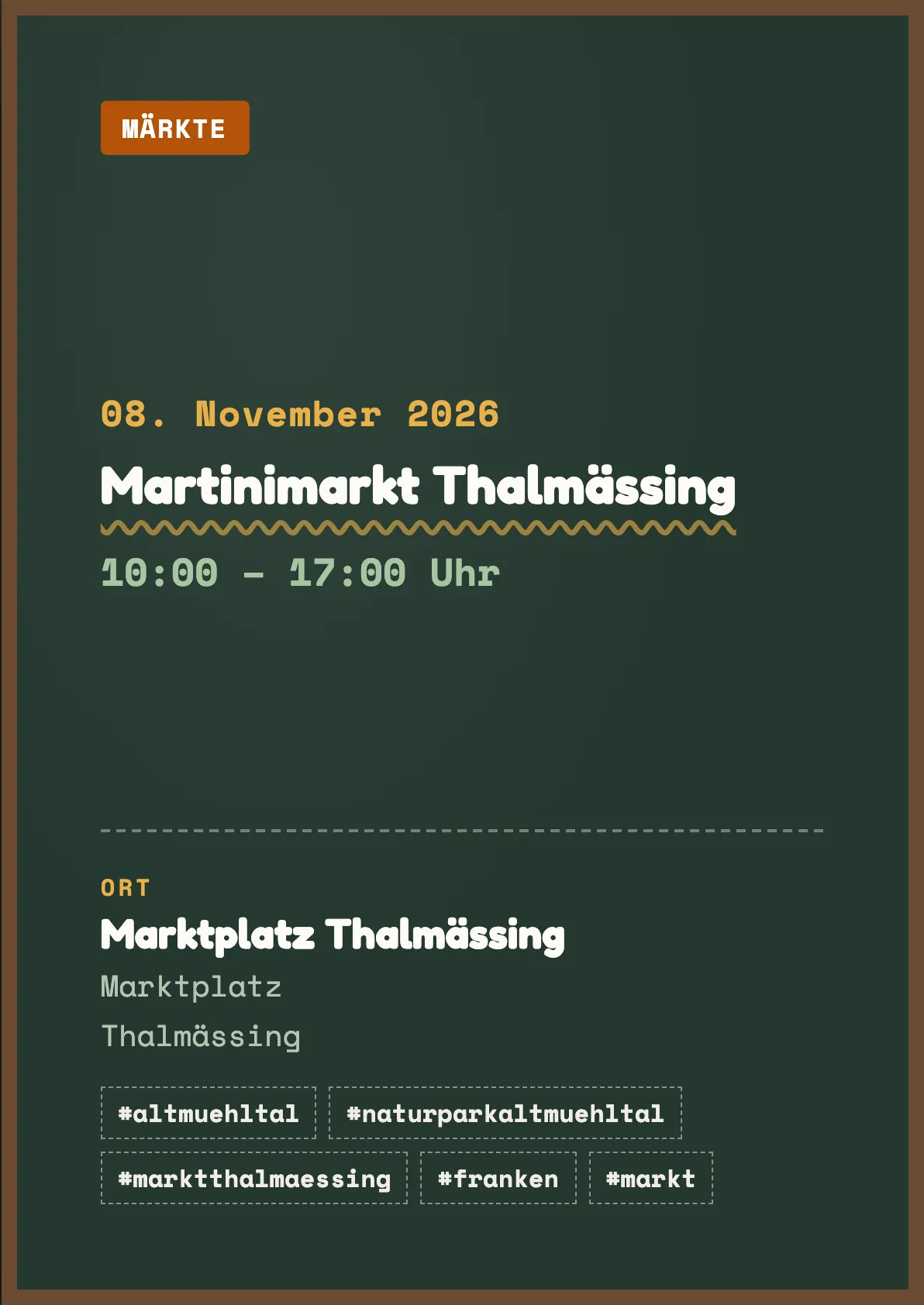 Veranstaltungsflyer