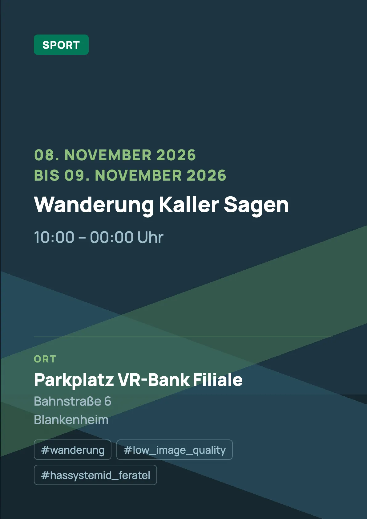 Veranstaltungsflyer