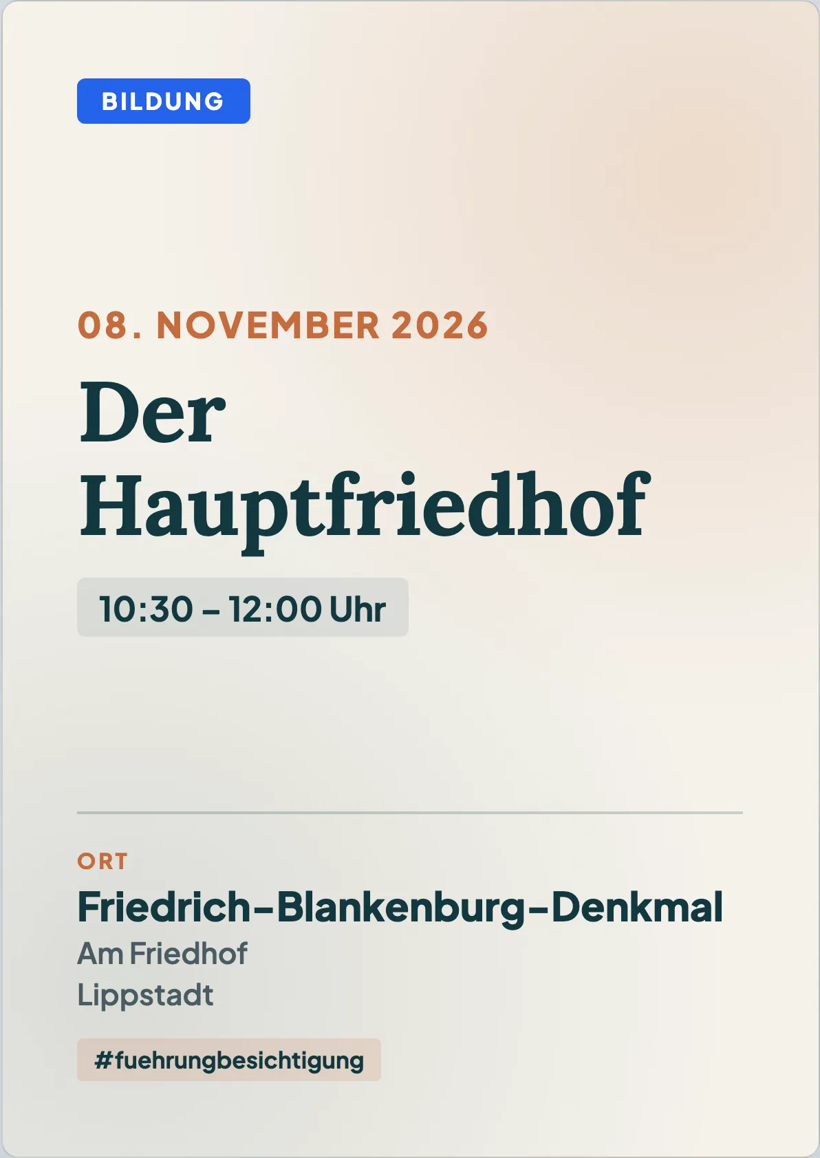 Veranstaltungsflyer