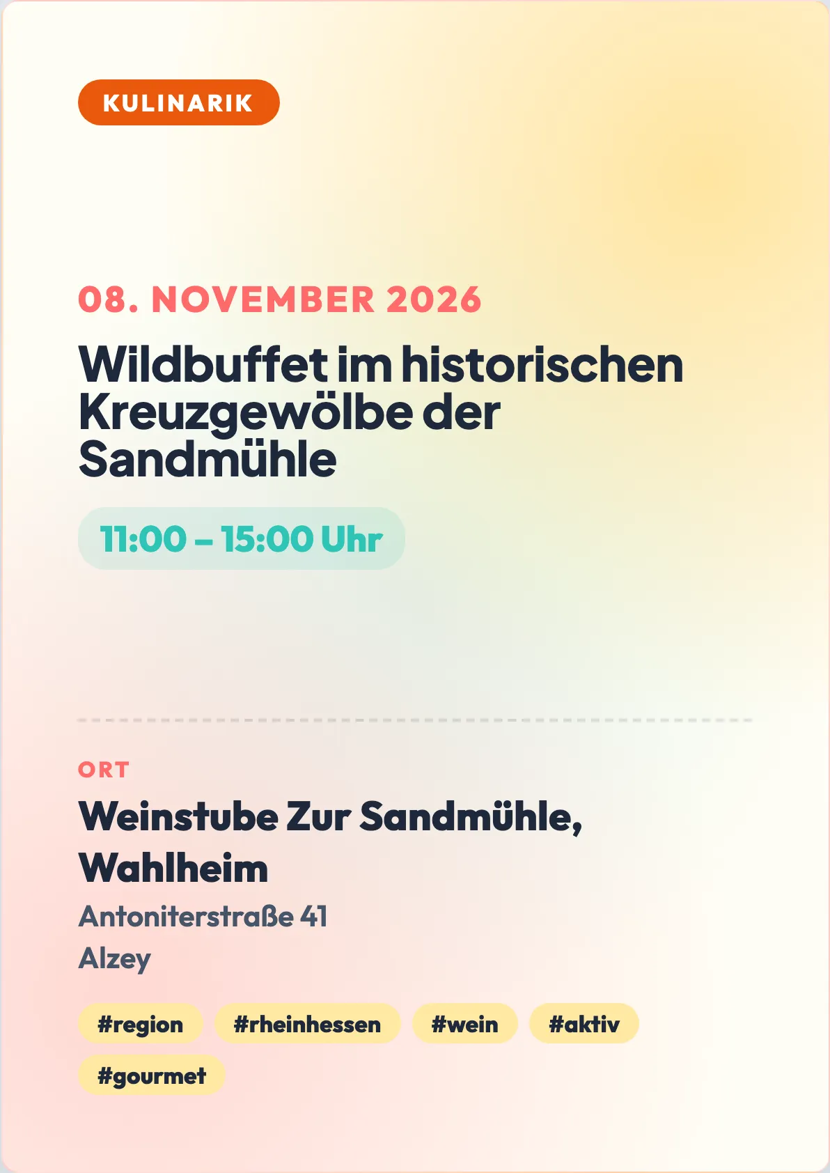 Veranstaltungsflyer