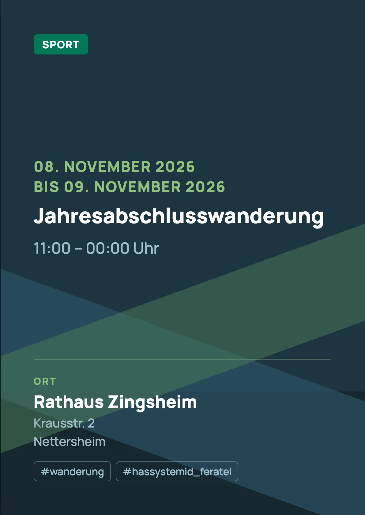 Veranstaltungsflyer