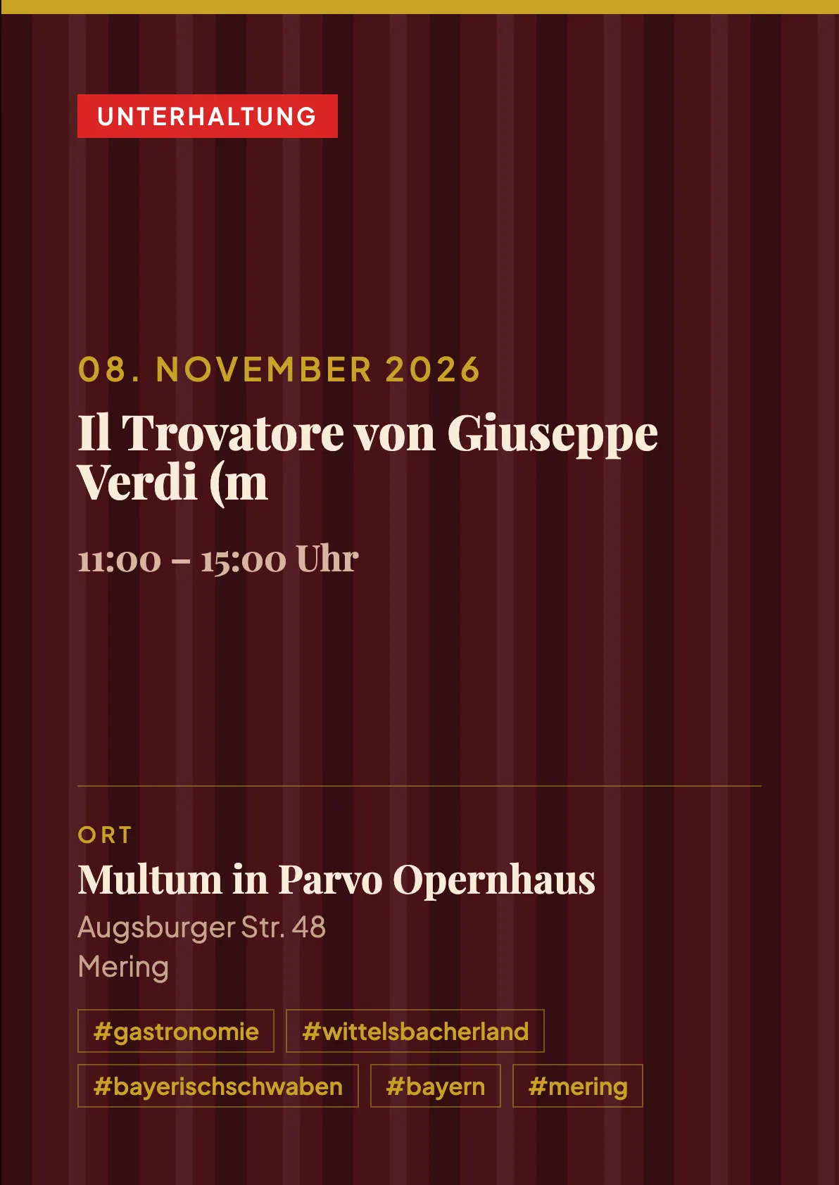 Veranstaltungsflyer