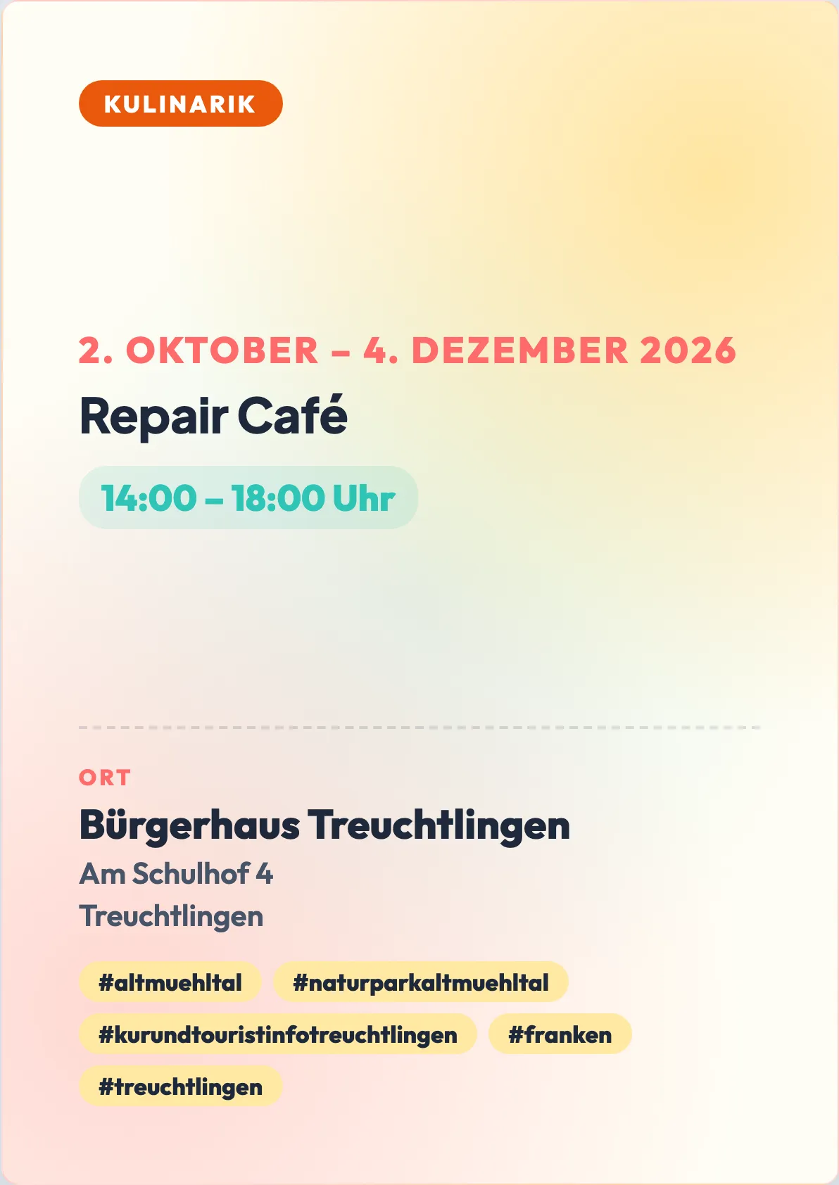 Veranstaltungsflyer