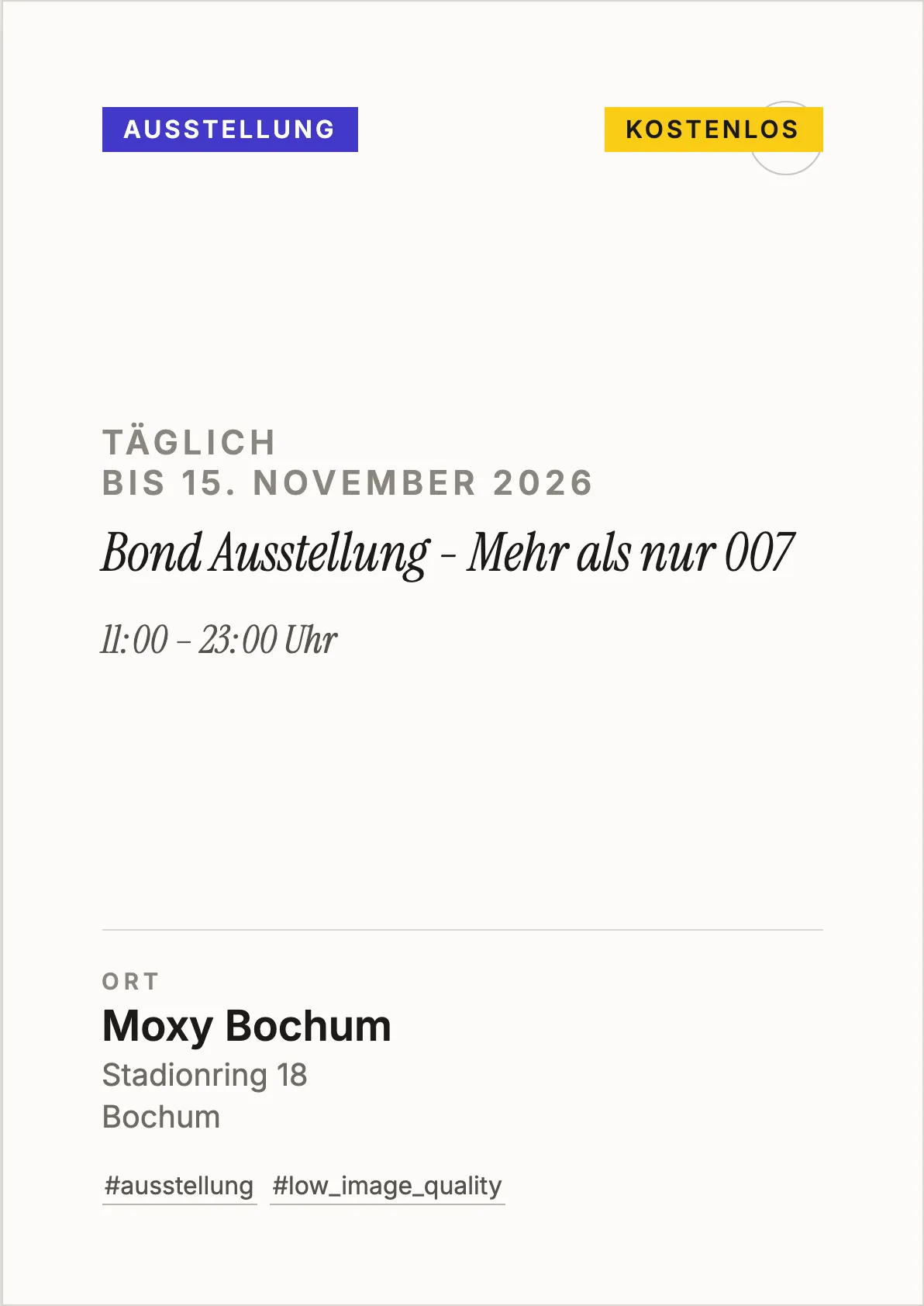 Veranstaltungsflyer
