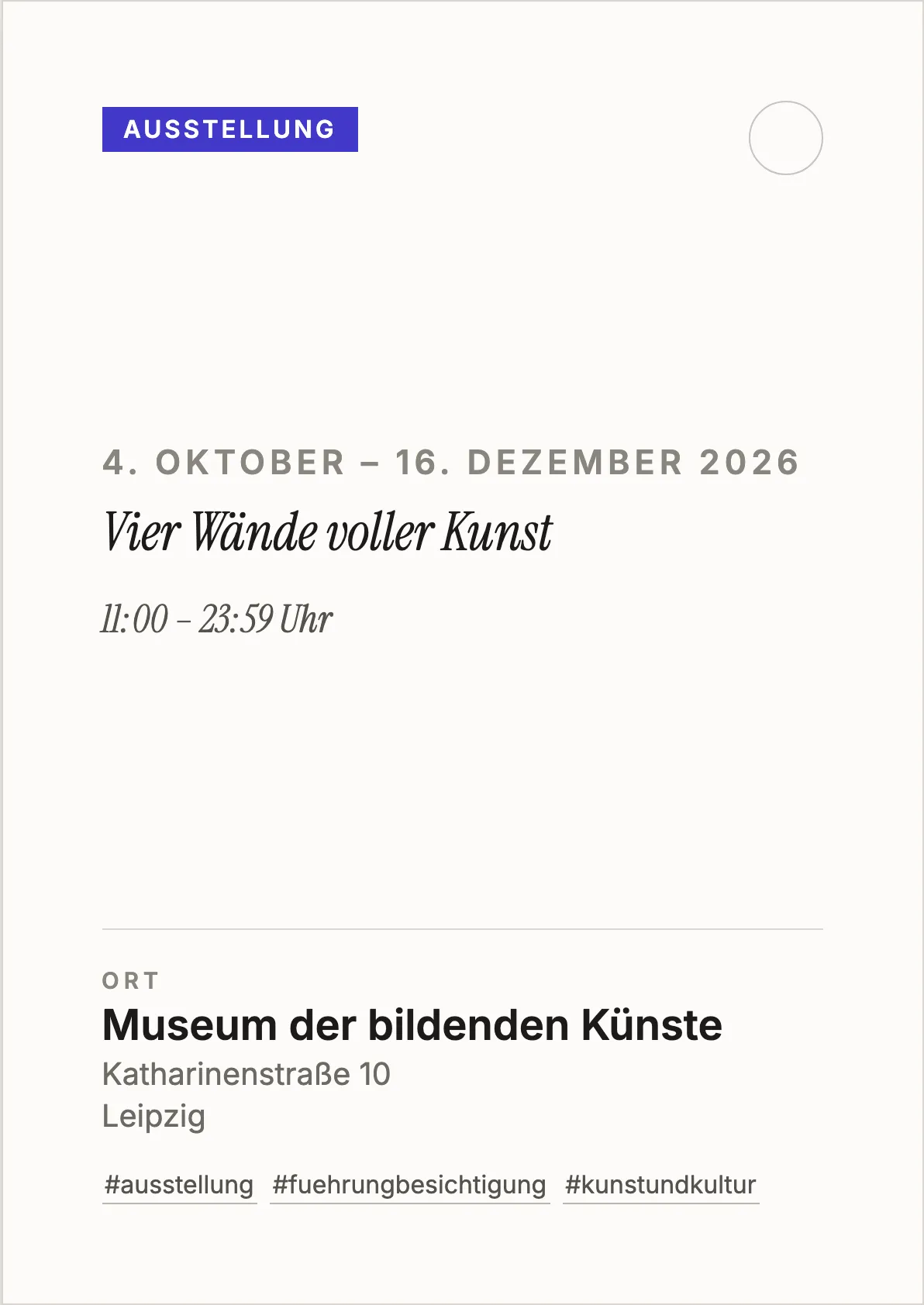 Veranstaltungsflyer