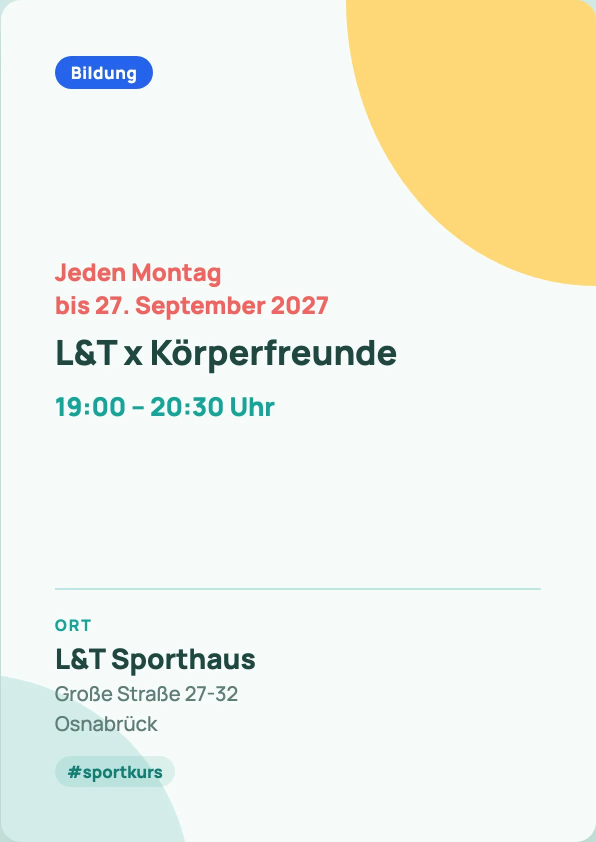 Veranstaltungsflyer