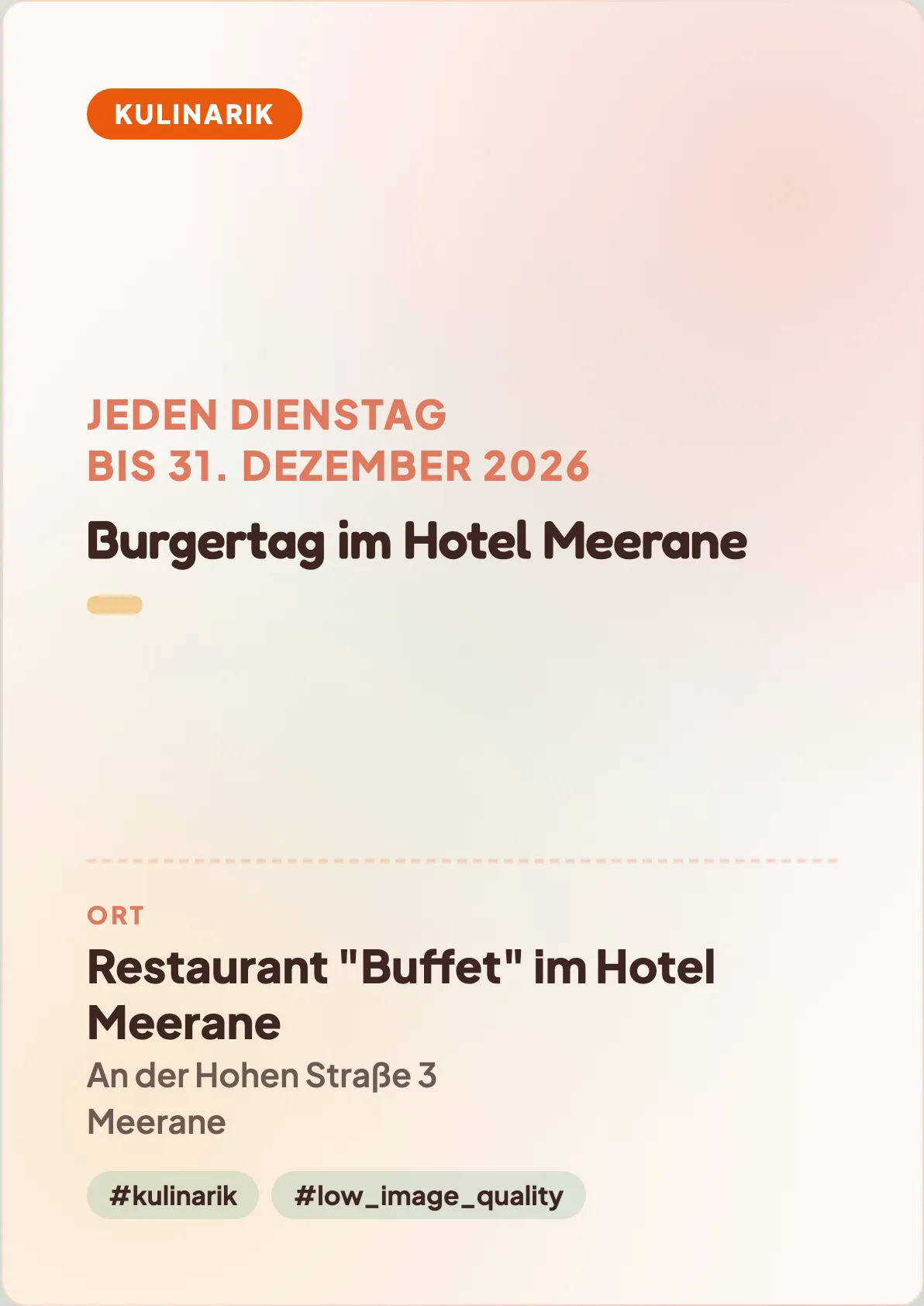 Veranstaltungsflyer