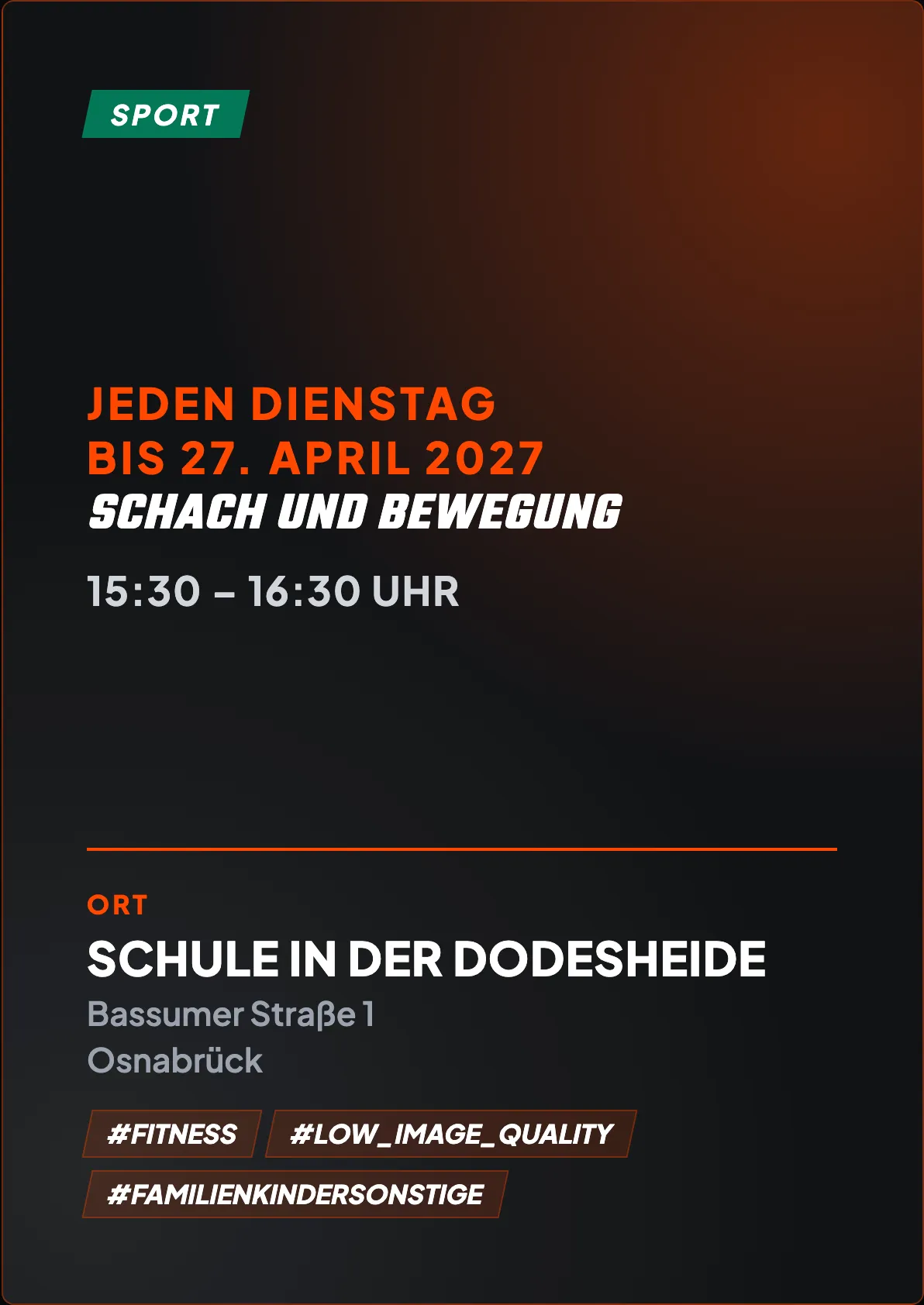 Veranstaltungsflyer