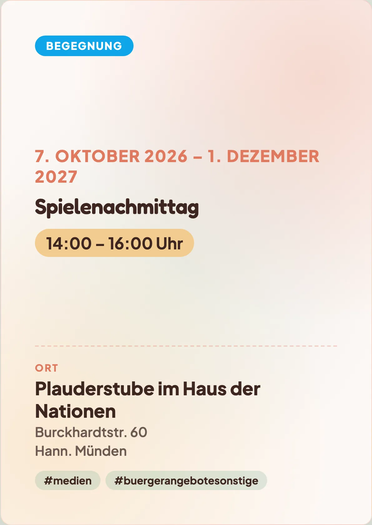 Veranstaltungsflyer