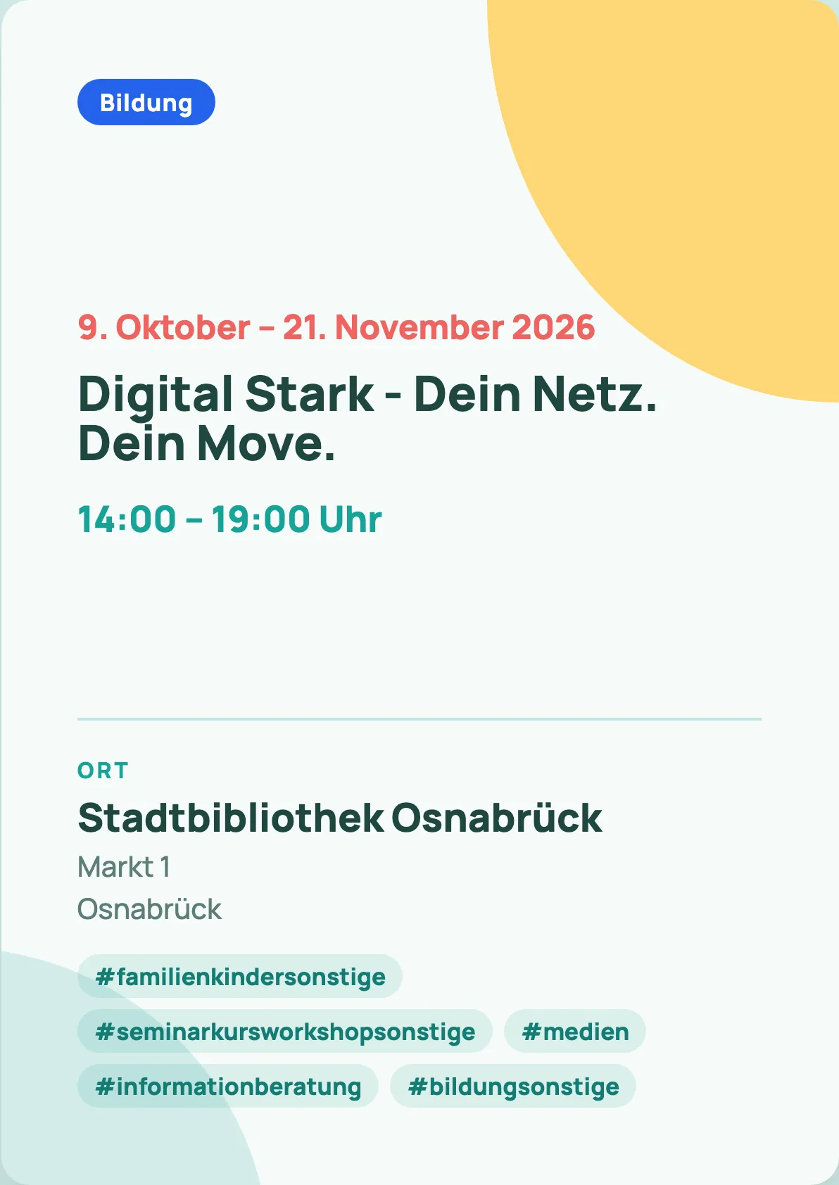 Veranstaltungsflyer