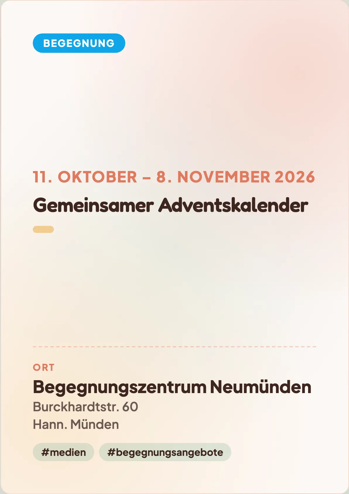 Veranstaltungsflyer
