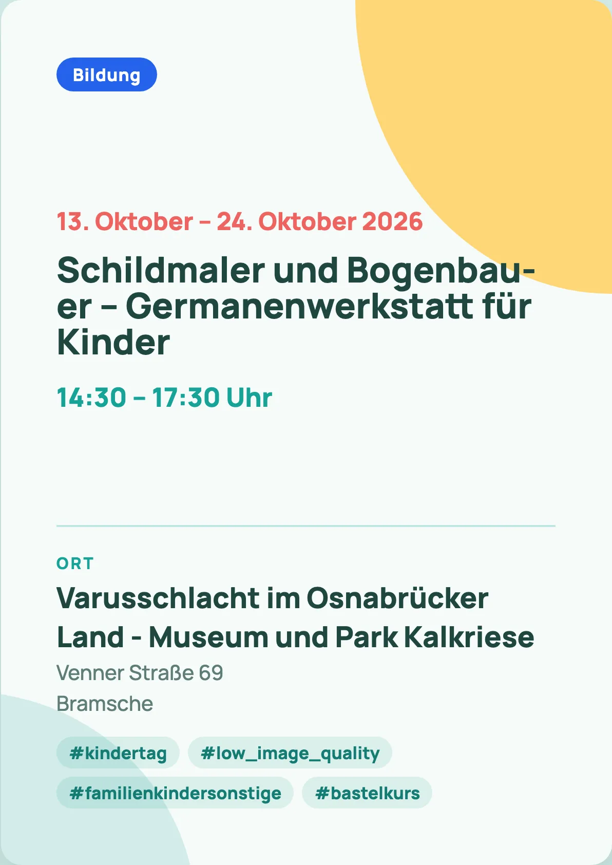 Veranstaltungsflyer