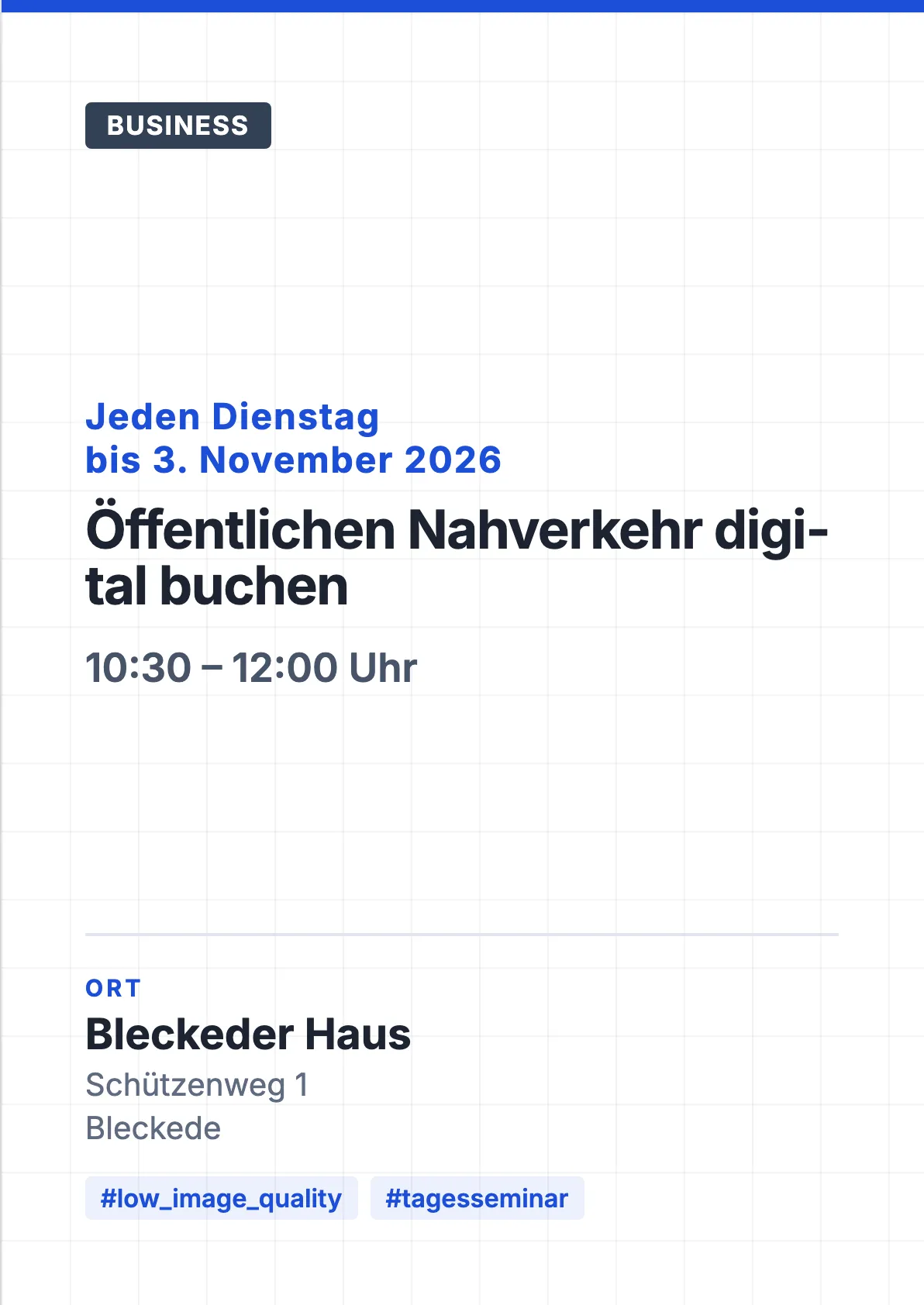 Veranstaltungsflyer