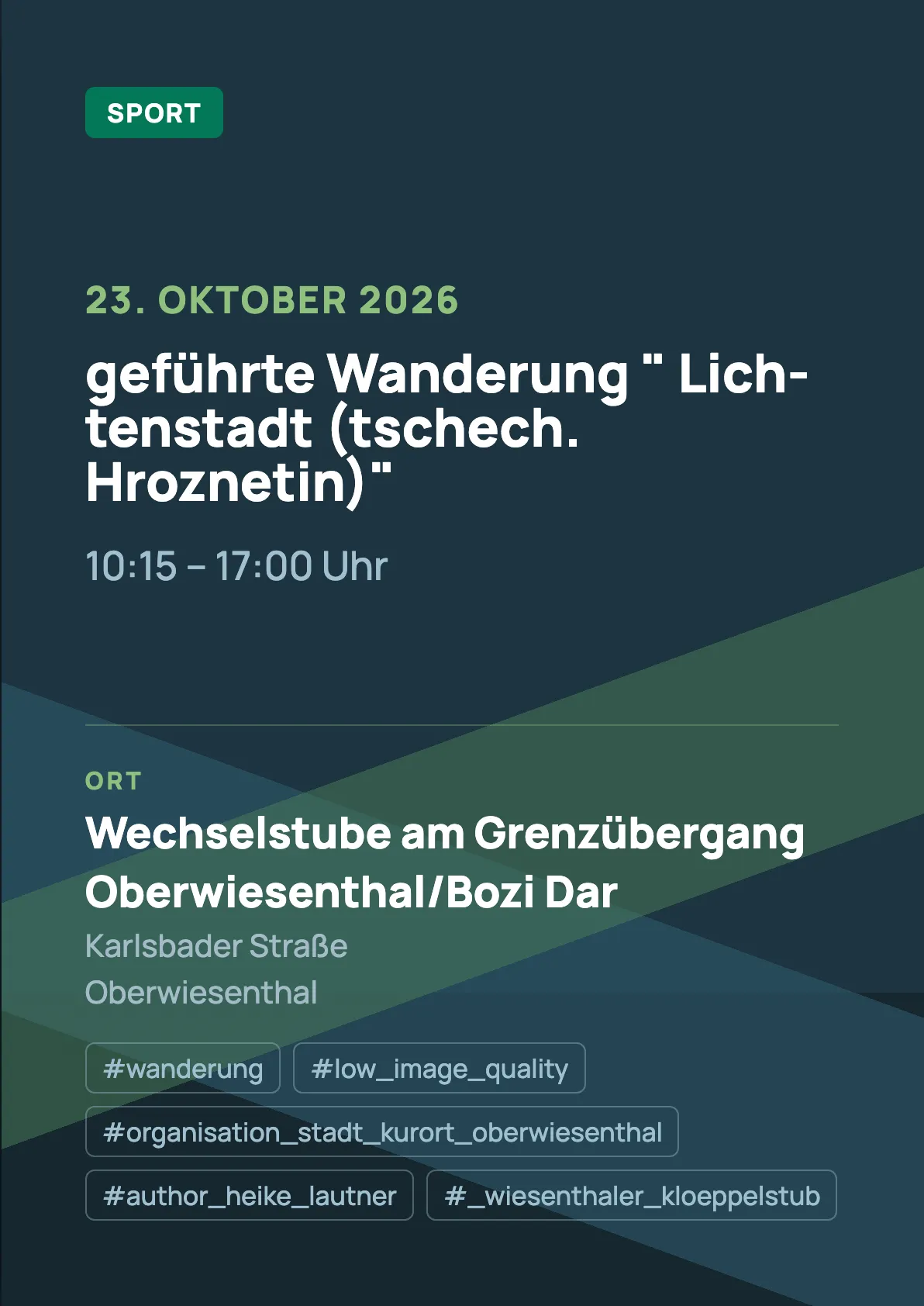Veranstaltungsflyer