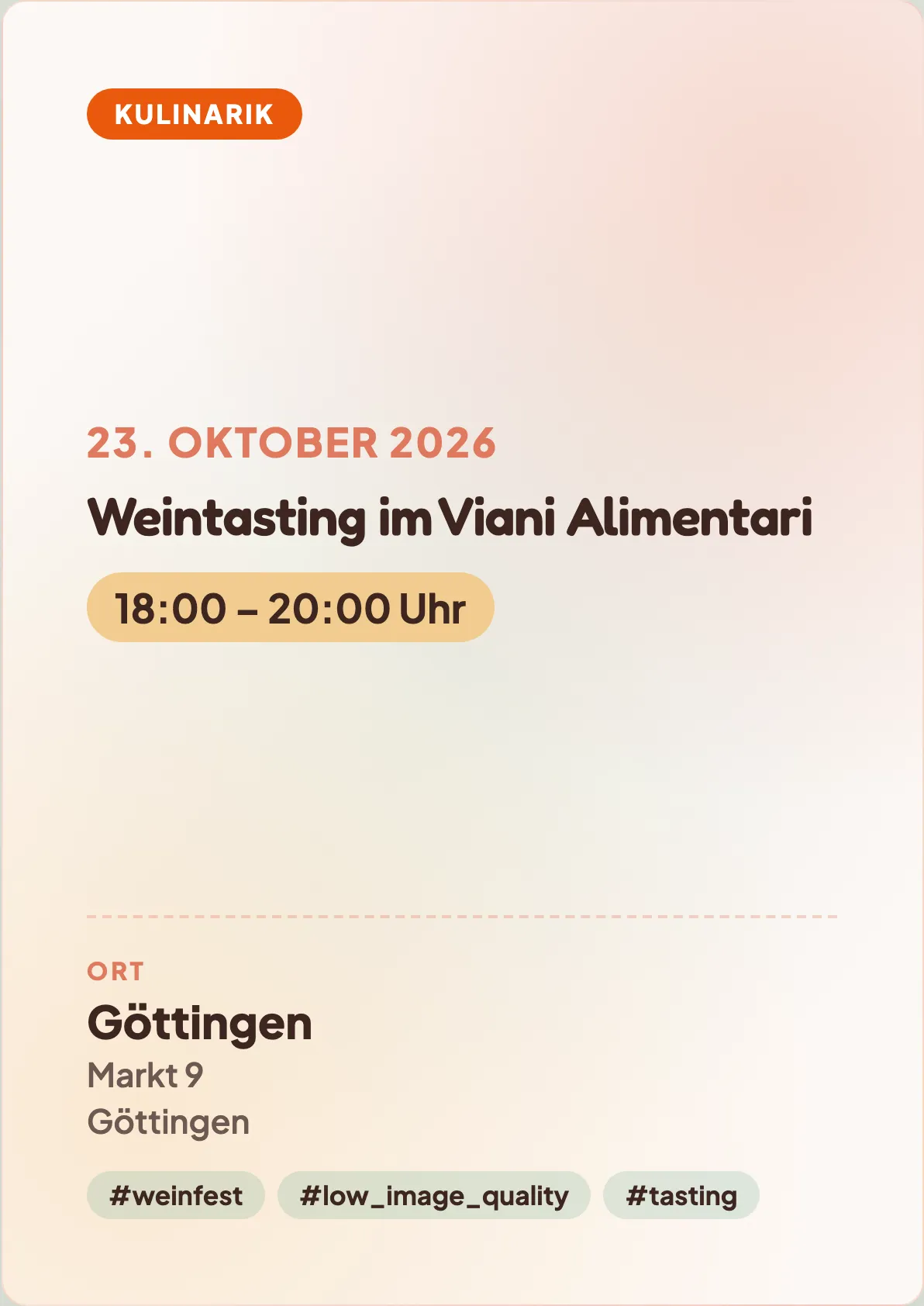 Veranstaltungsflyer