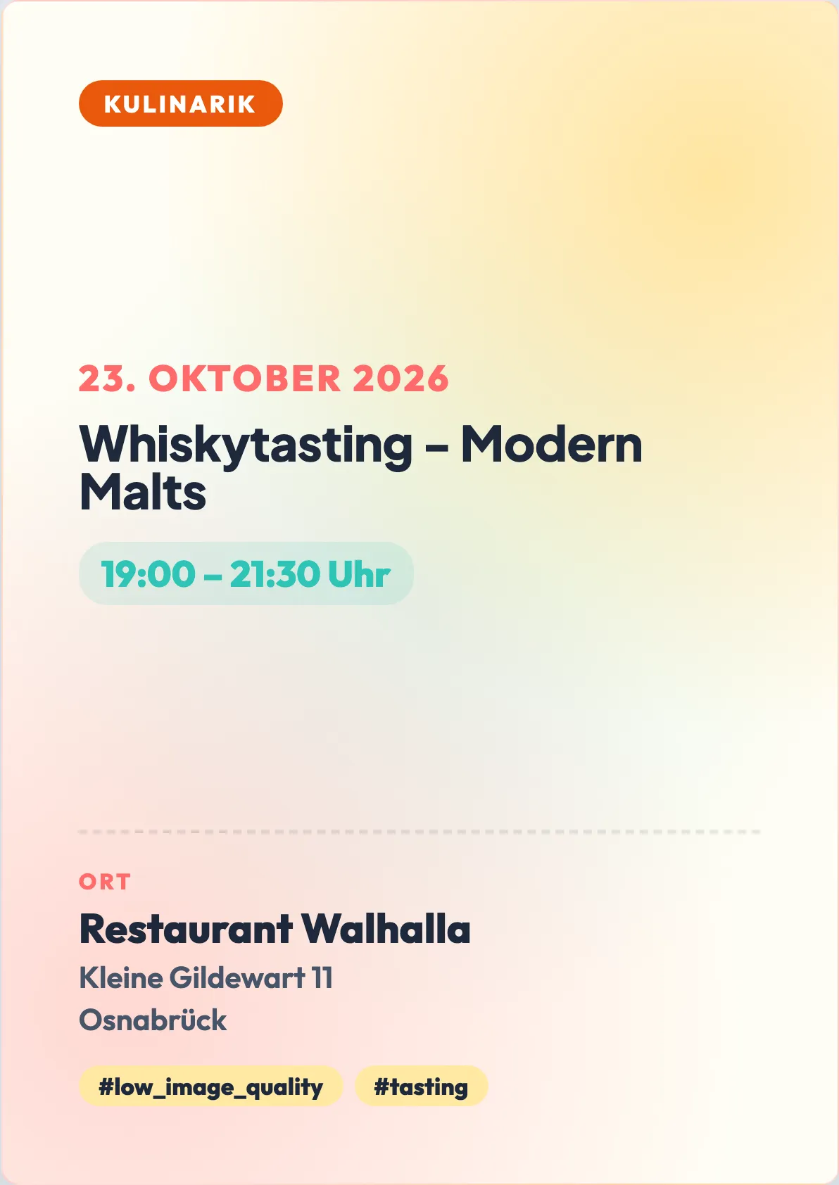 Veranstaltungsflyer