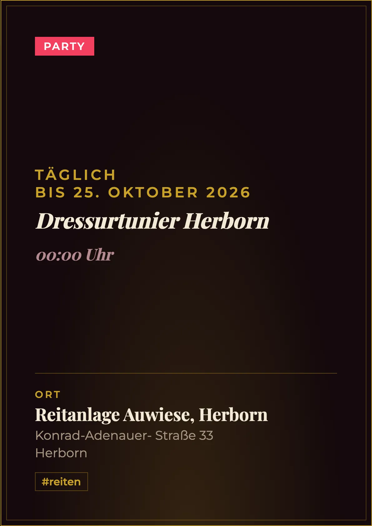 Veranstaltungsflyer