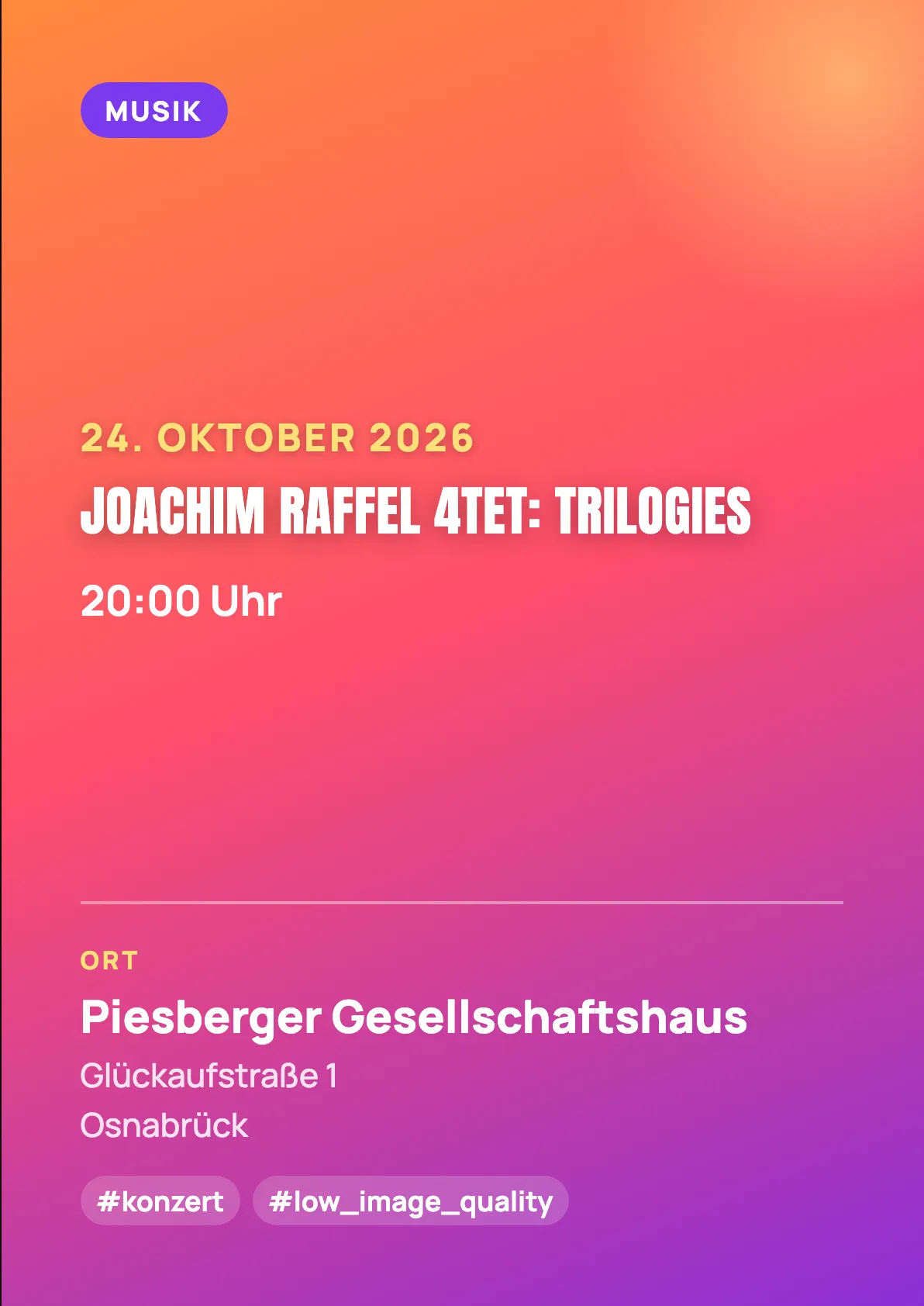 Veranstaltungsflyer