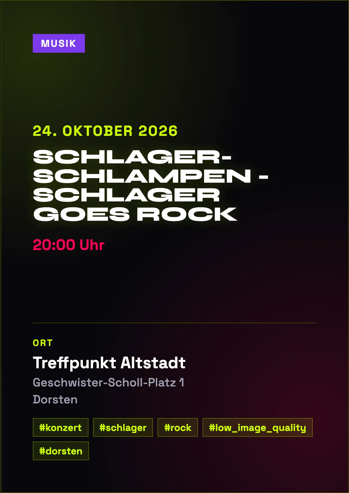 Veranstaltungsflyer