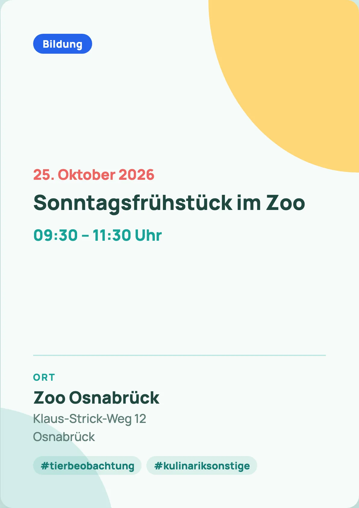 Veranstaltungsflyer