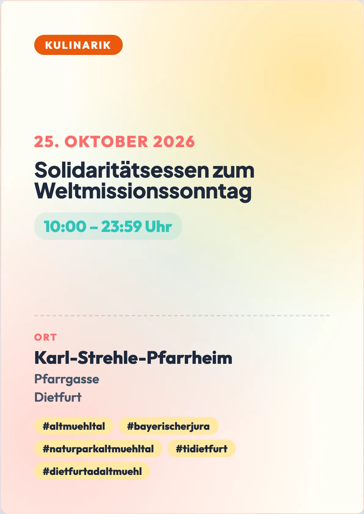 Veranstaltungsflyer