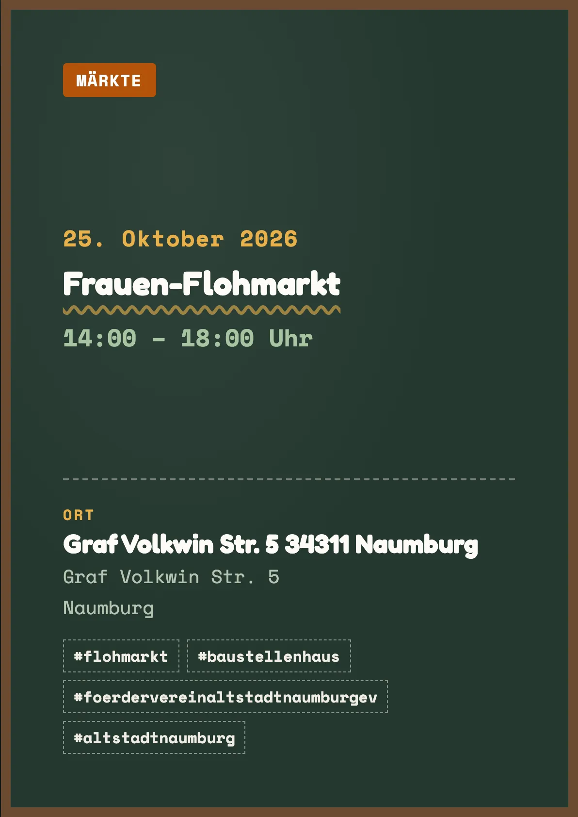 Veranstaltungsflyer