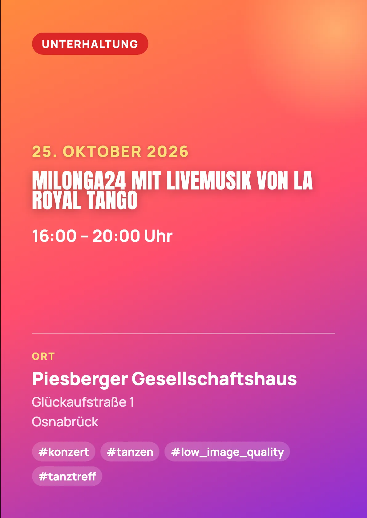 Veranstaltungsflyer