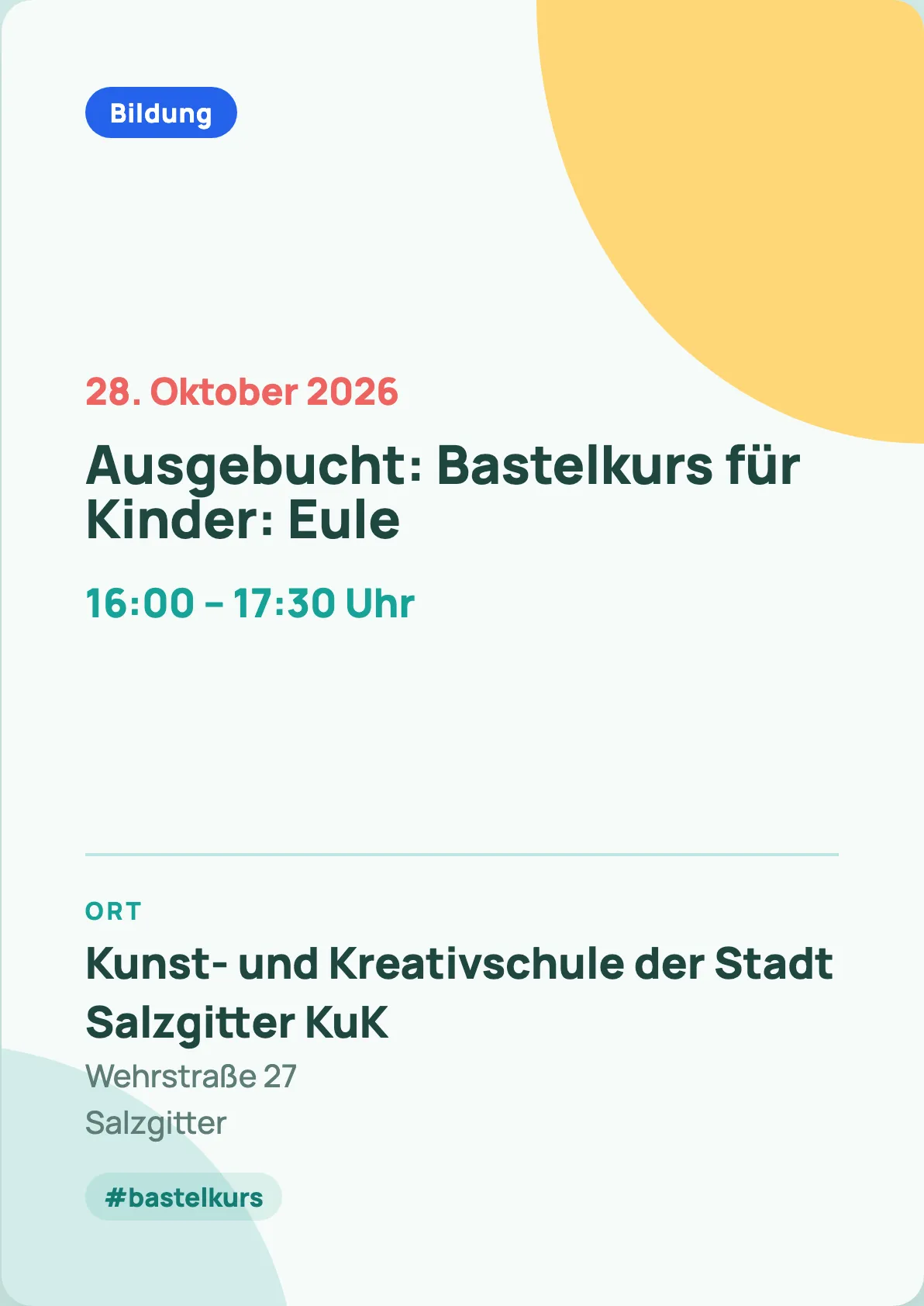 Veranstaltungsflyer