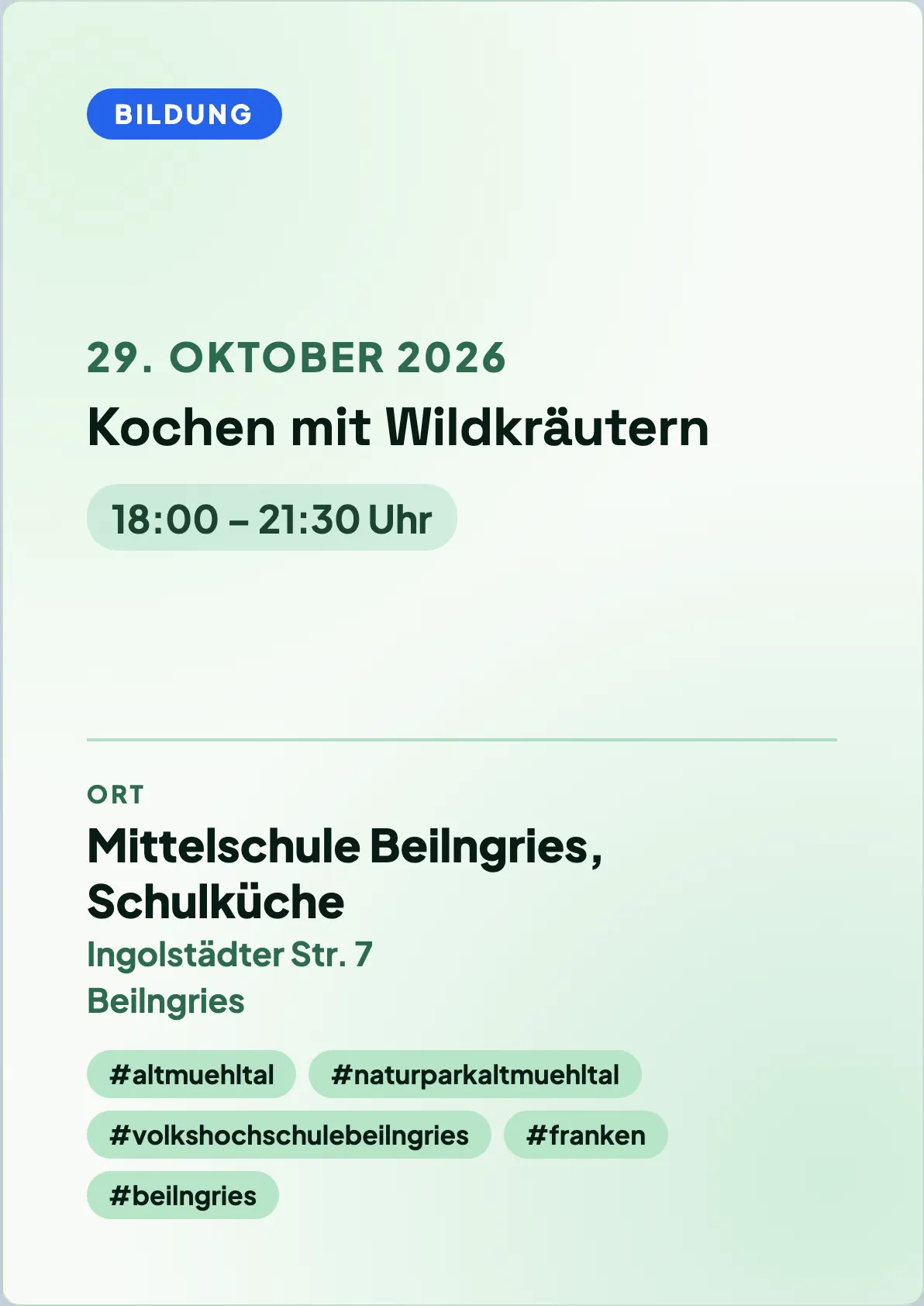 Veranstaltungsflyer