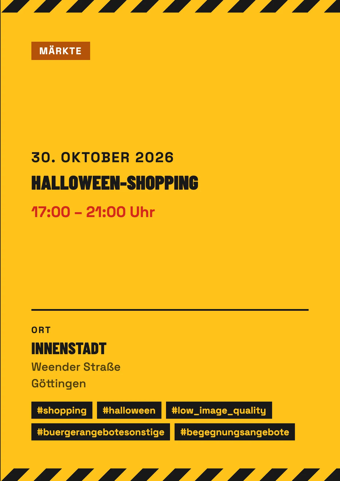 Veranstaltungsflyer