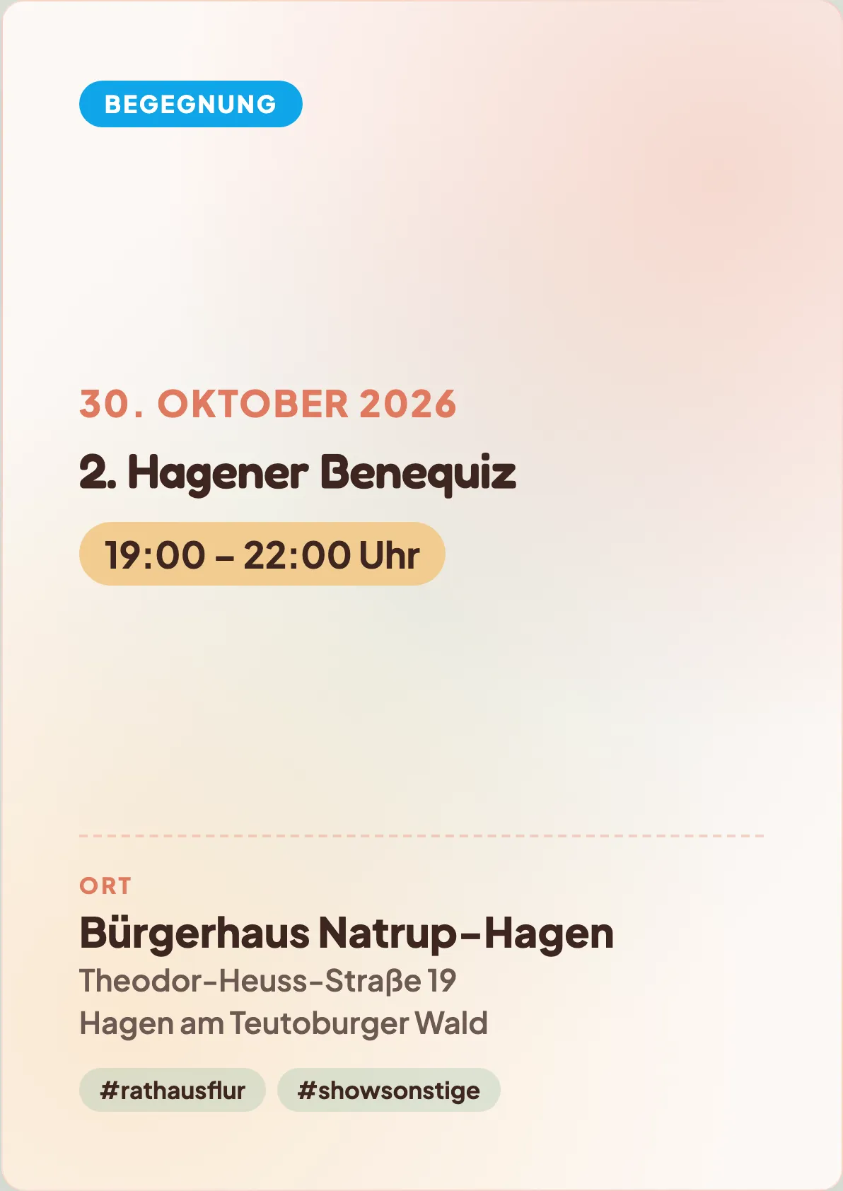 Veranstaltungsflyer